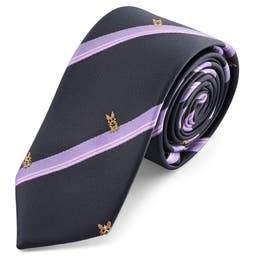 Zoikos | 6 cm Navy Dog Tie