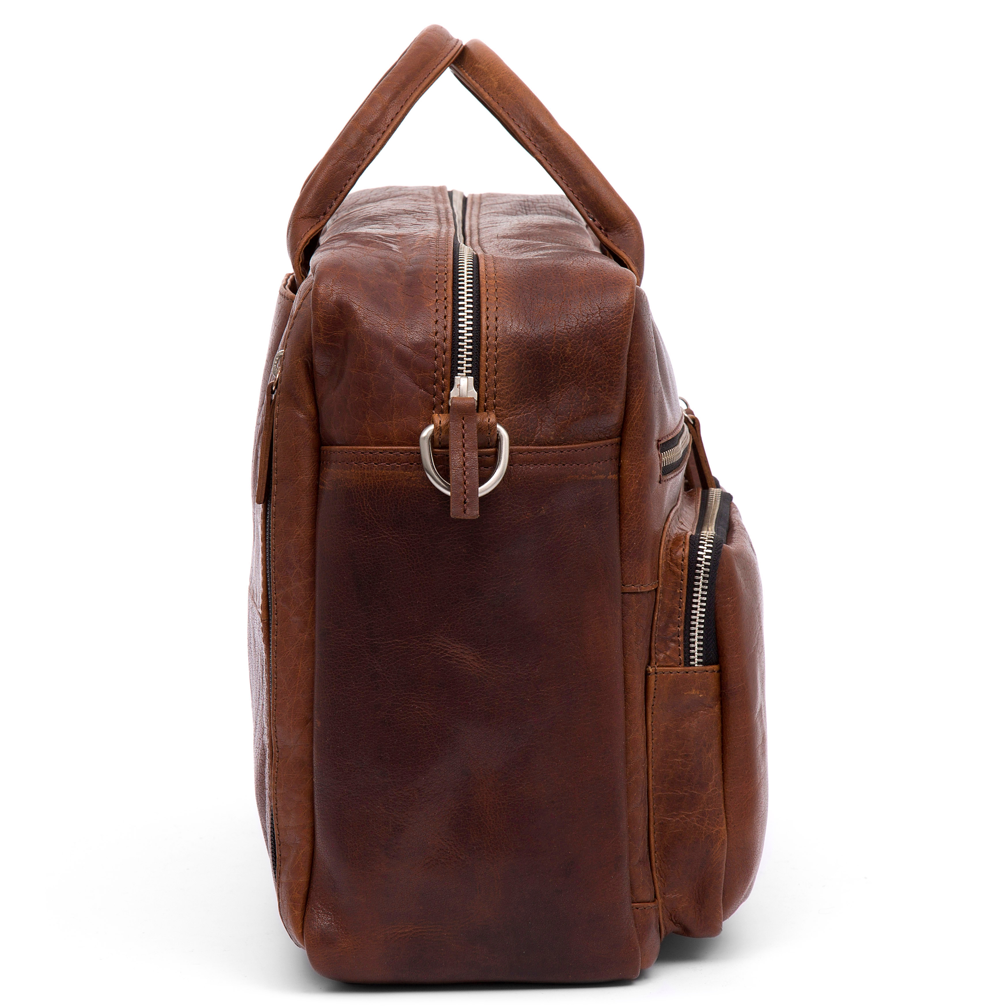 Montreal Tankleurige Leren Combi-Reistas - 5