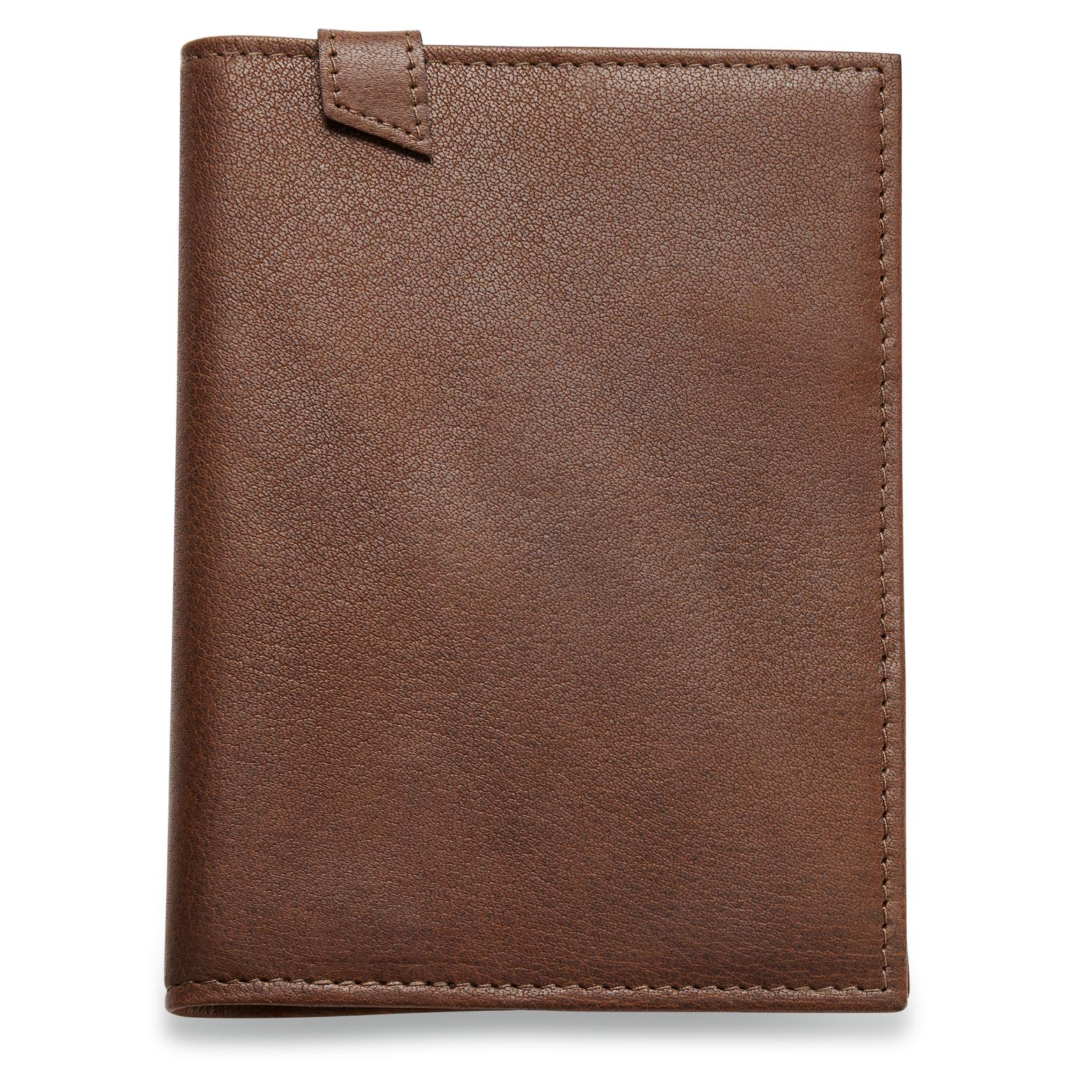 Passport Cover | Dark Brown Full-Grain Buffalo Leather Passport Cover | Dark Brown Full-Grain Buffalo Leather