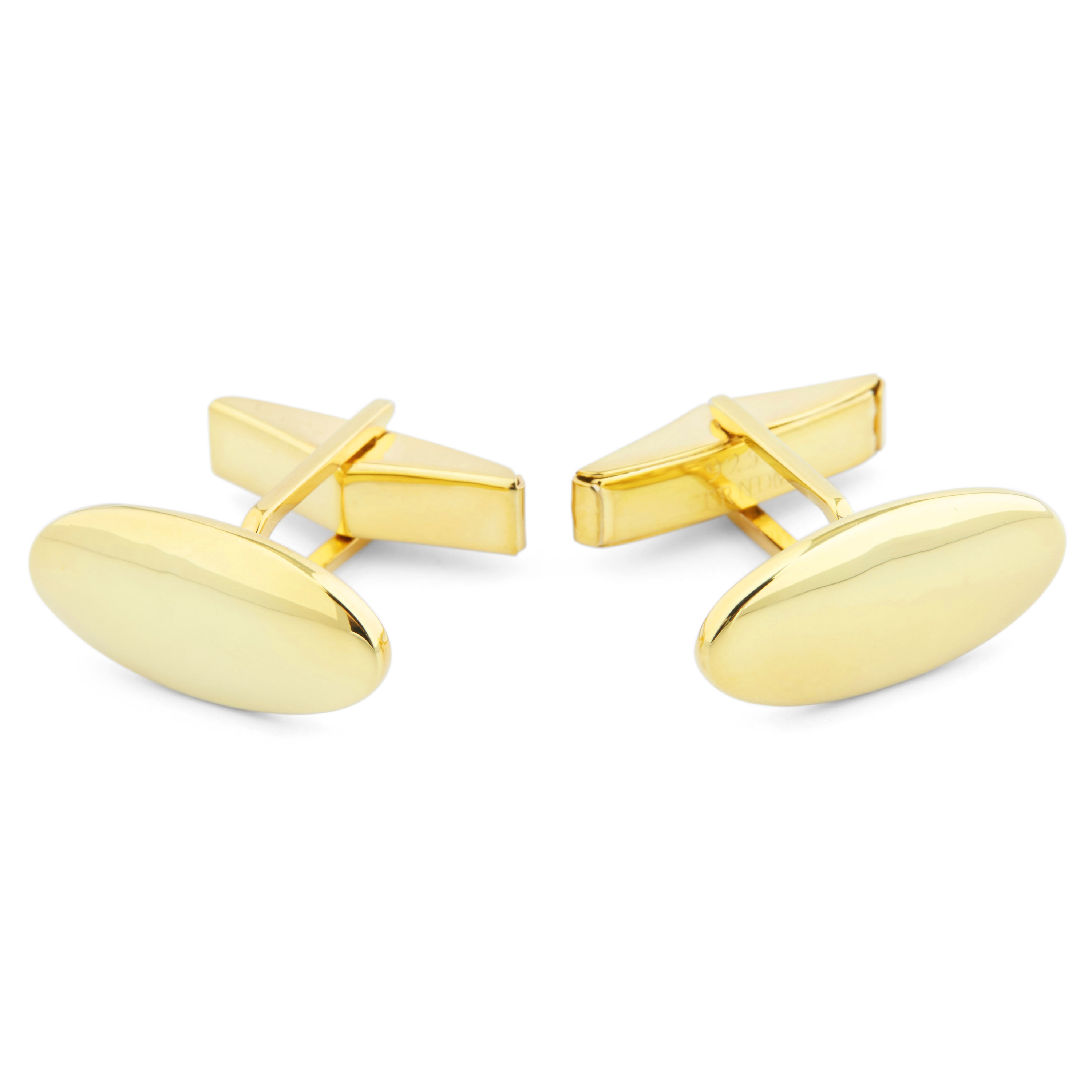 Set corto oval de plata 925s y oro - 2