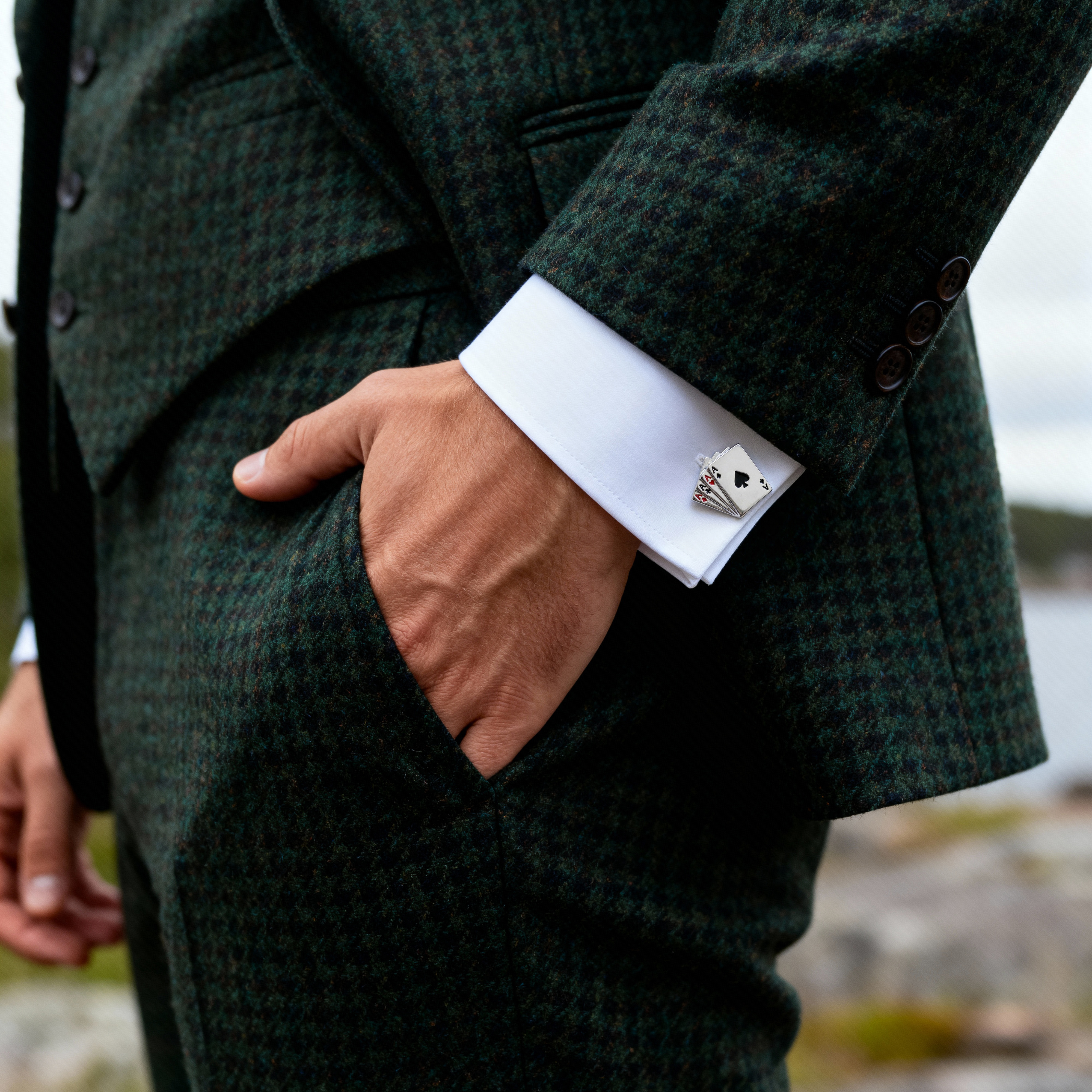 Pokerowe spinki do mankietów - 2