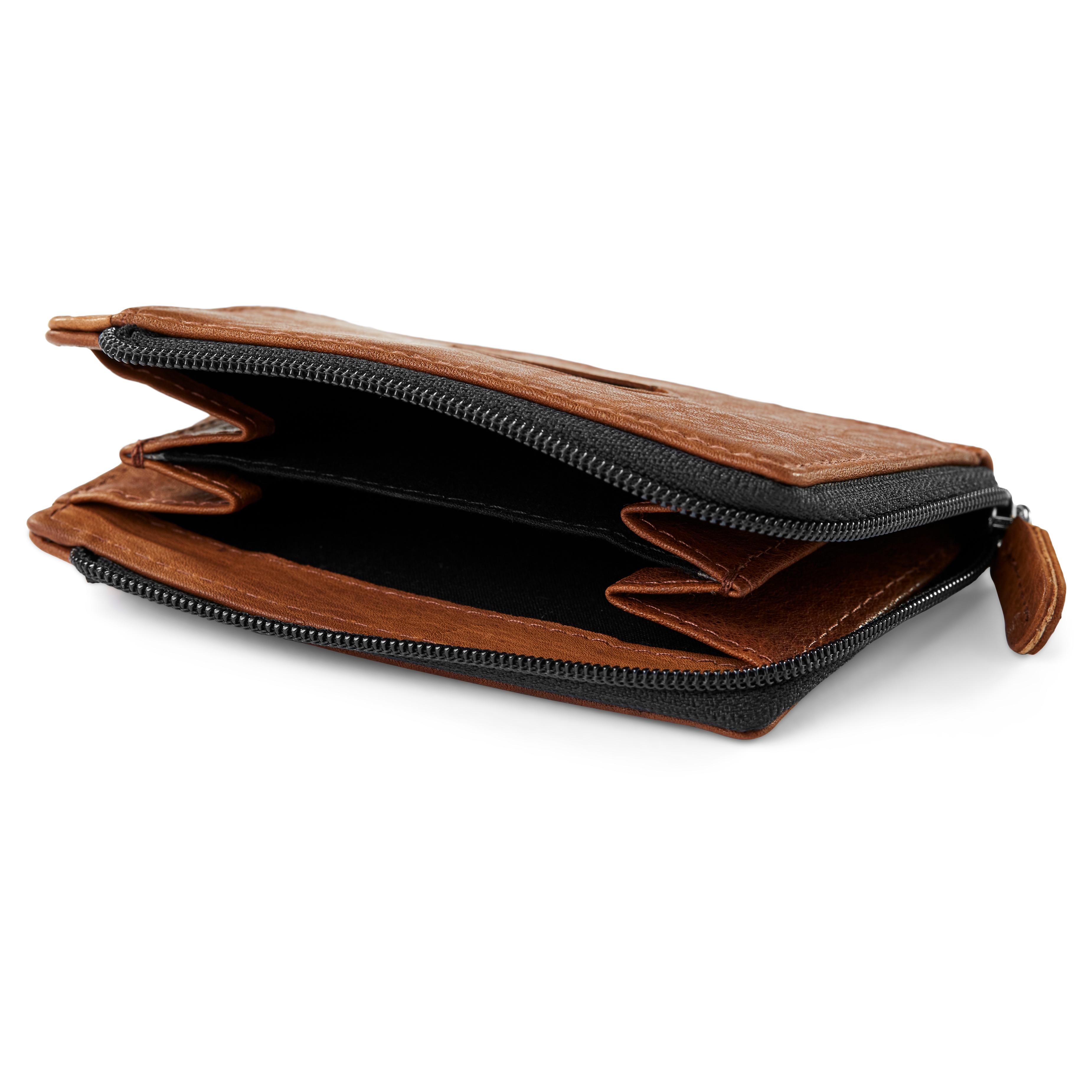 Cambodia Casual Hellbraune RFID Leder Geldbörse - 6