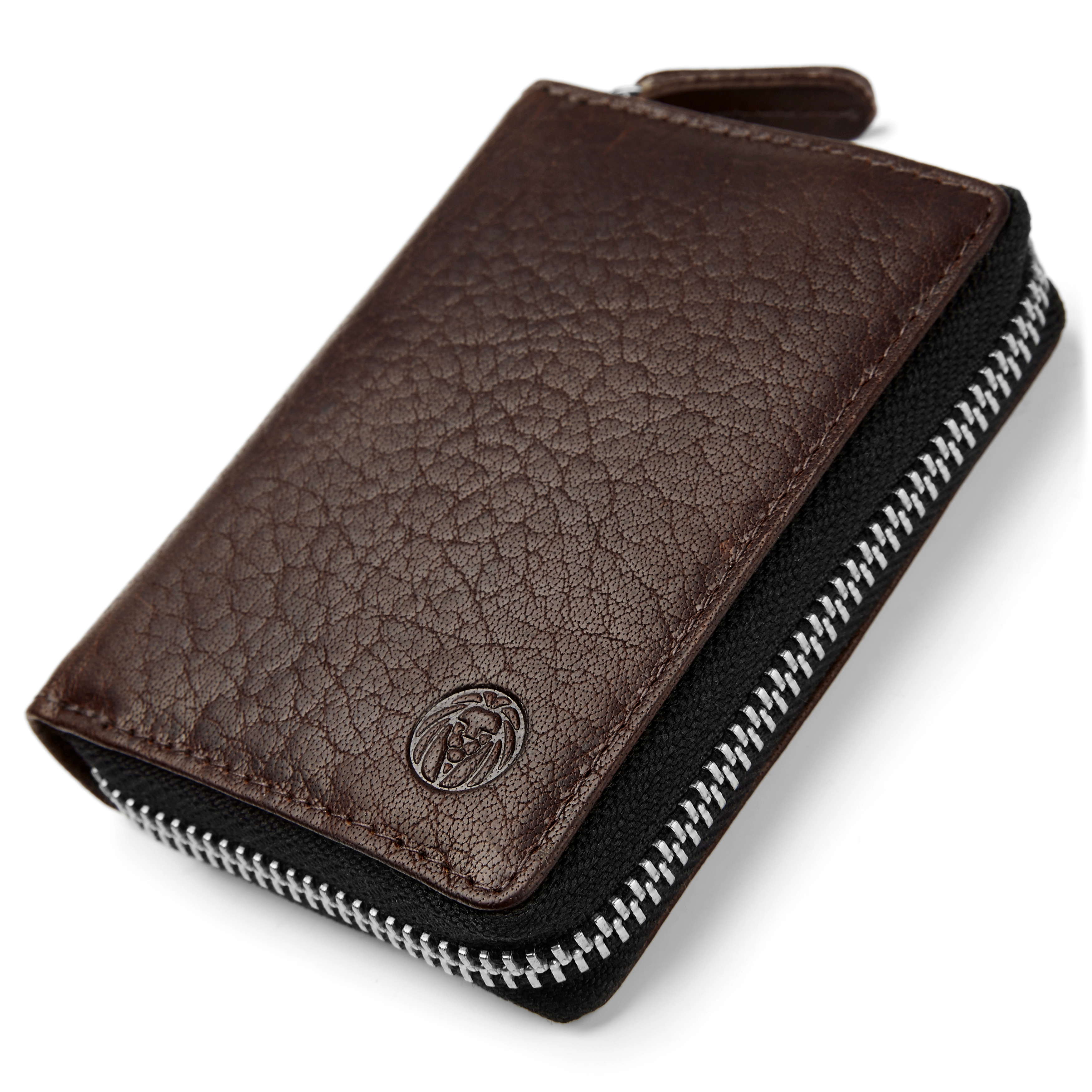 Braunes Montreal RFID Leder Kartenetui - 3