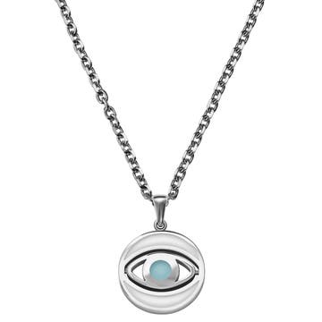 Evil Eye | Colar Prateado Rotativo Evil Eye | Colar Prateado Rotativo