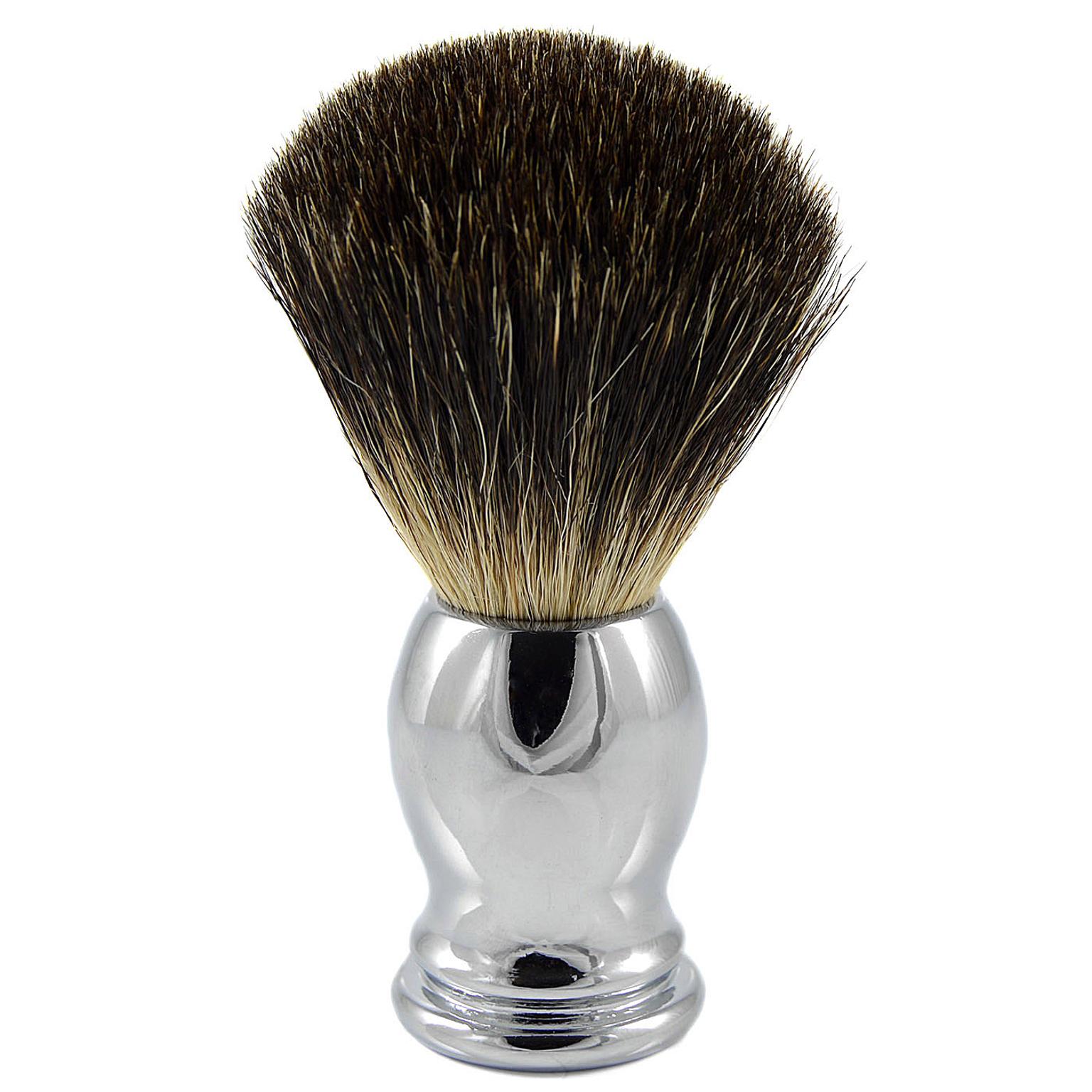 Stainless Steel Oval Pure Badger Shaving Brush Stainless Steel Oval Pure Badger Shaving Brush