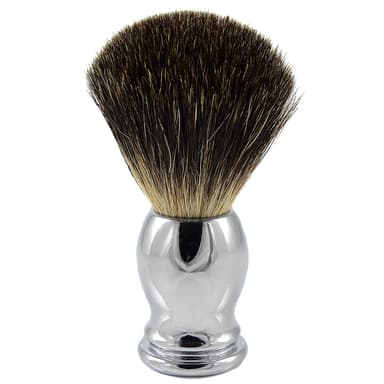 Stahl Rasierpinsel Black Badger Oval Stahl Rasierpinsel Black Badger Oval