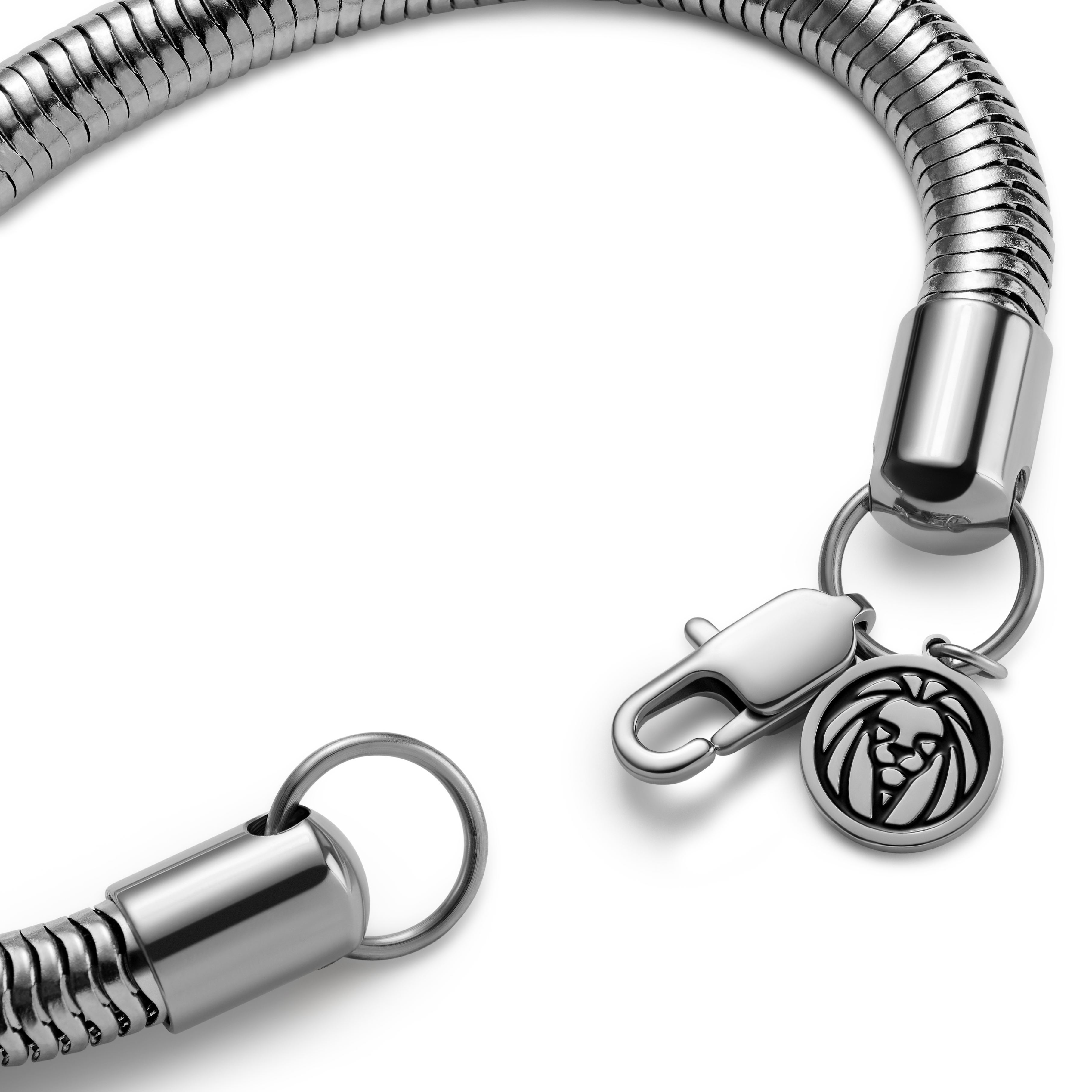 Essentials | 6 mm Silver-Tone Snake Chain Bracelet - 5