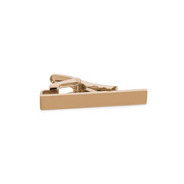 Polished Rose Gold-Tone 1 3/5" (4 cm) Tie Clip Polished Rose Gold-Tone 1 3/5" (4 cm) Tie Clip