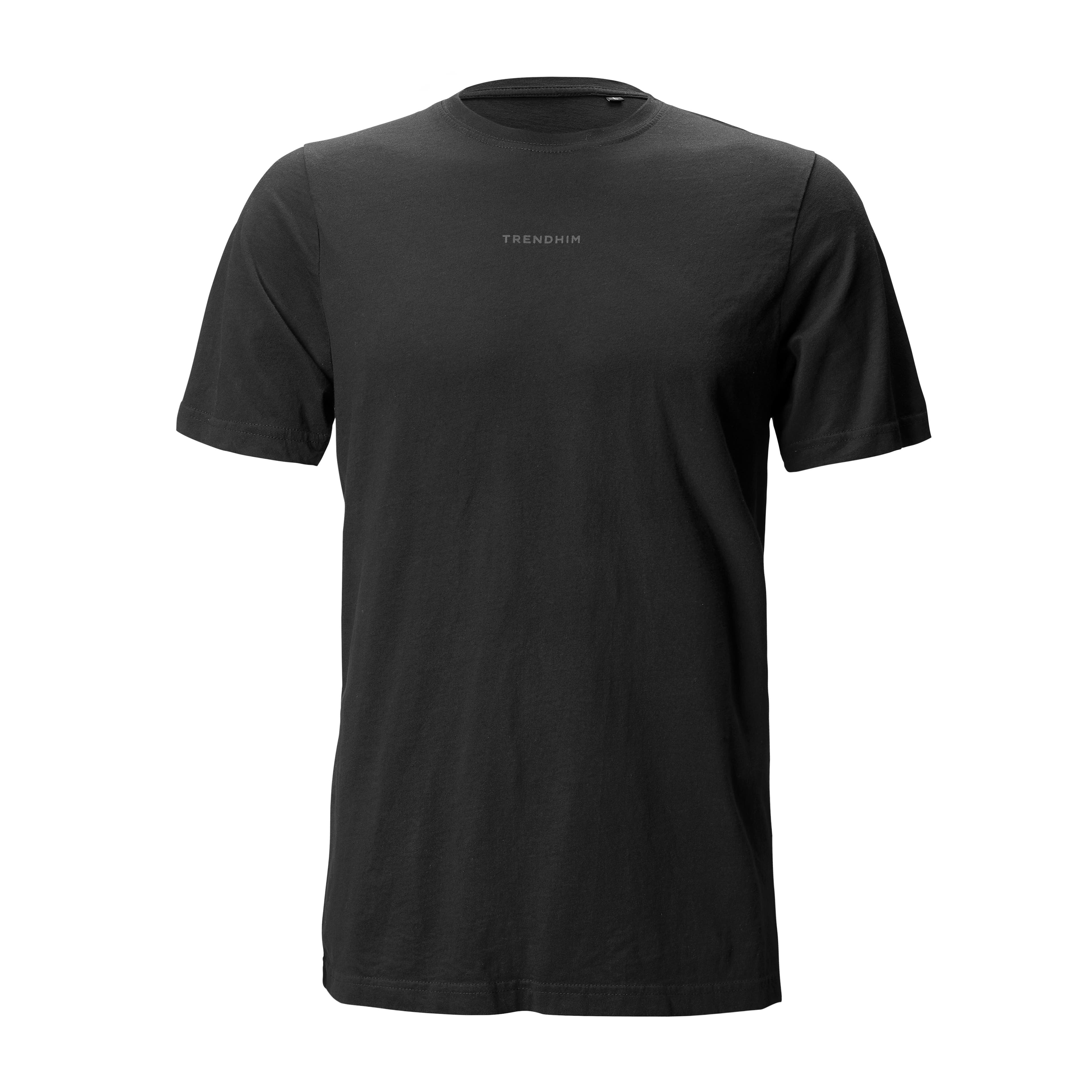 Black-on-black Cotton T-shirt