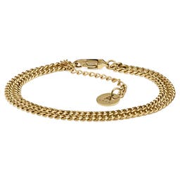 Rico Gold-tone Double Chain Bracelet