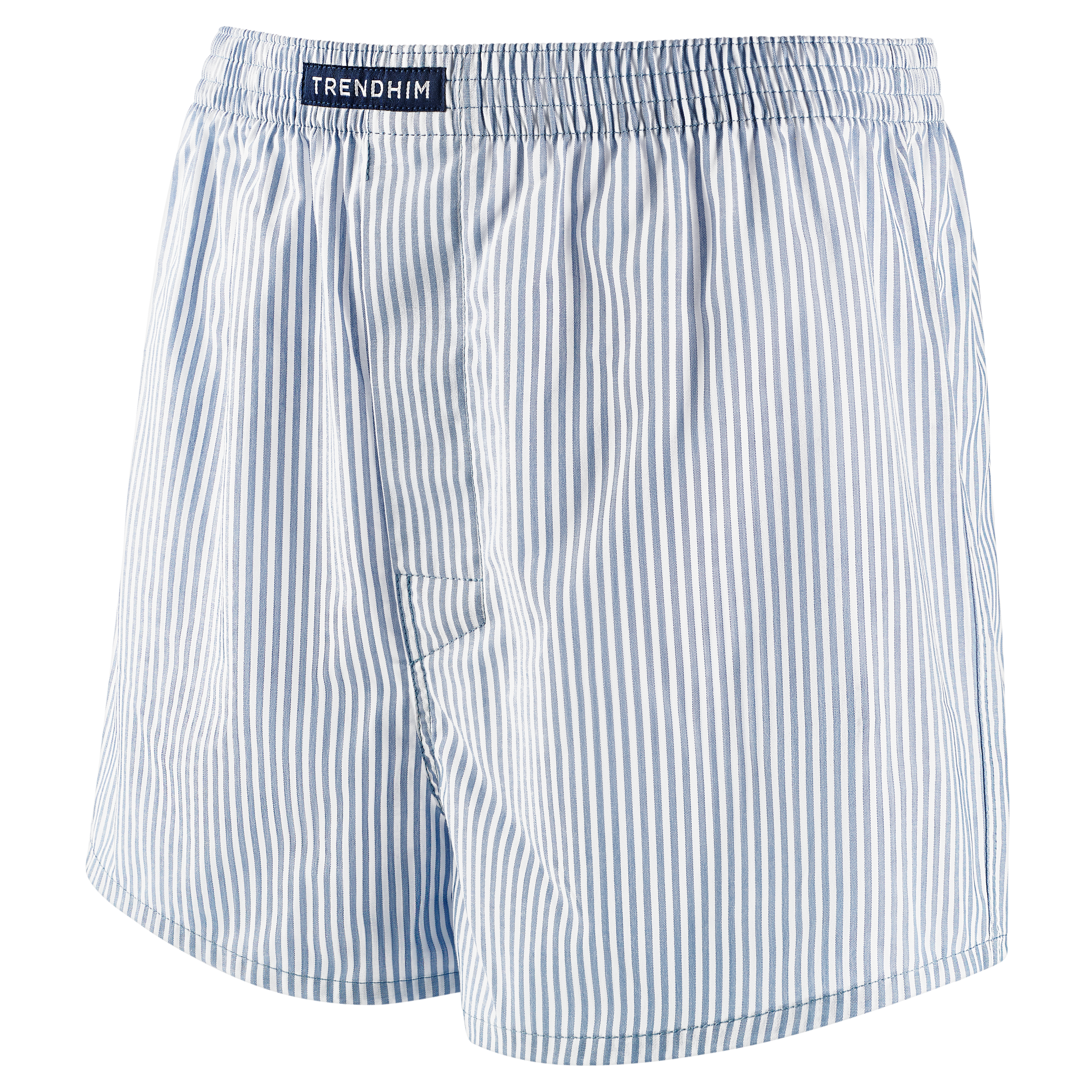 TrueFeel | Volné bílomodré pruhované bavlněné boxerky  - 2
