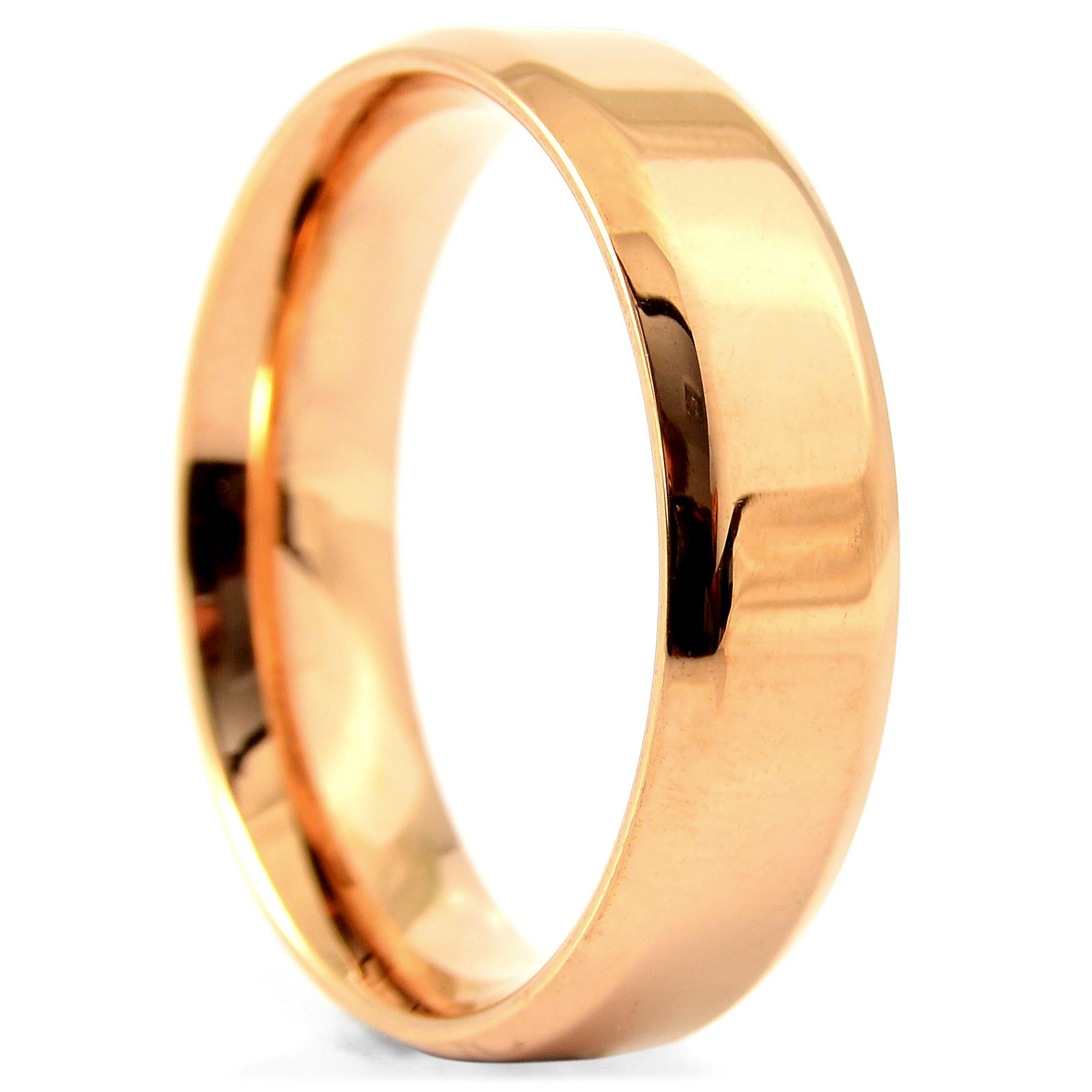 Anillo dorado rojizo liso de acero galvanizado  - 1