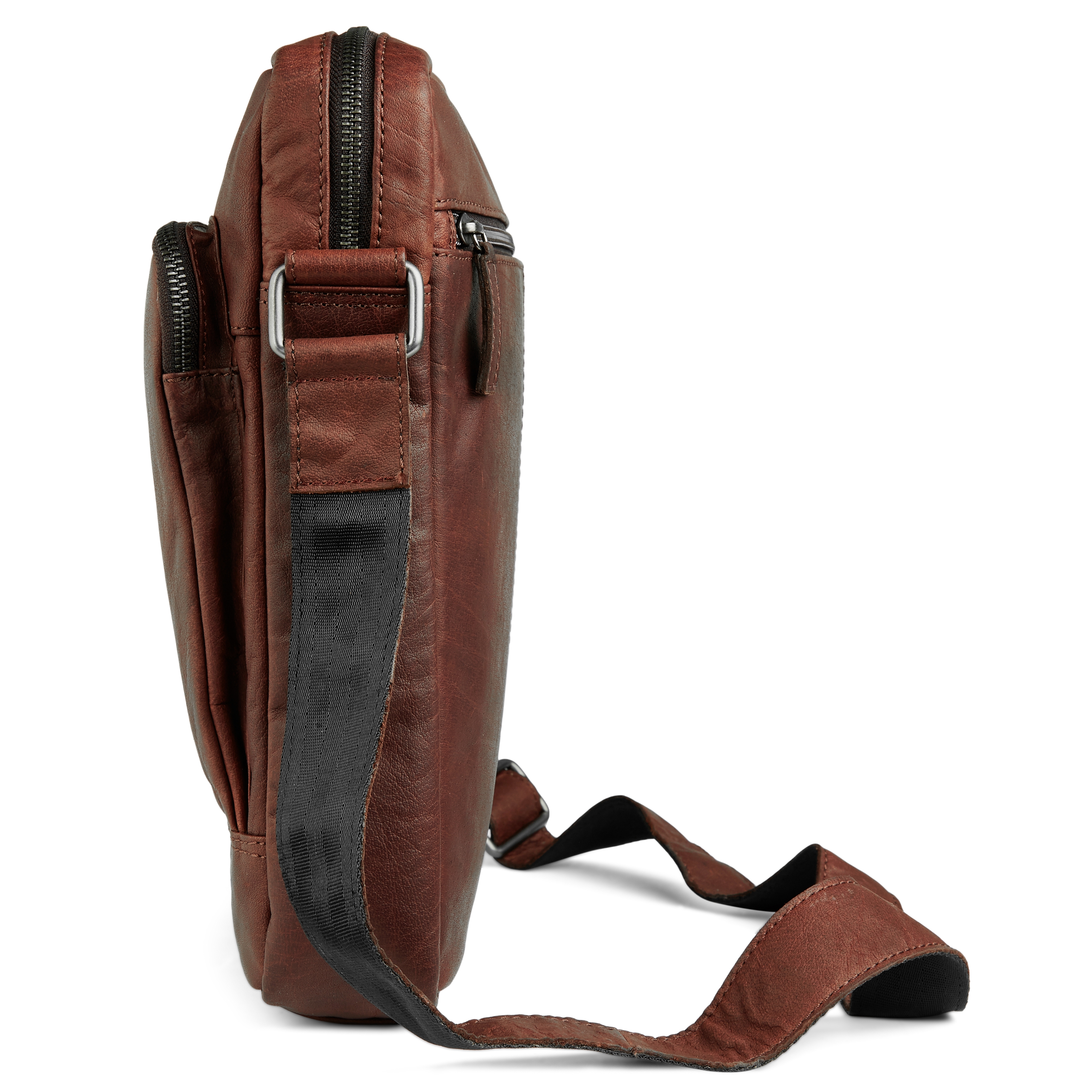 Oxford Classic Brown City Leather Bag - 4