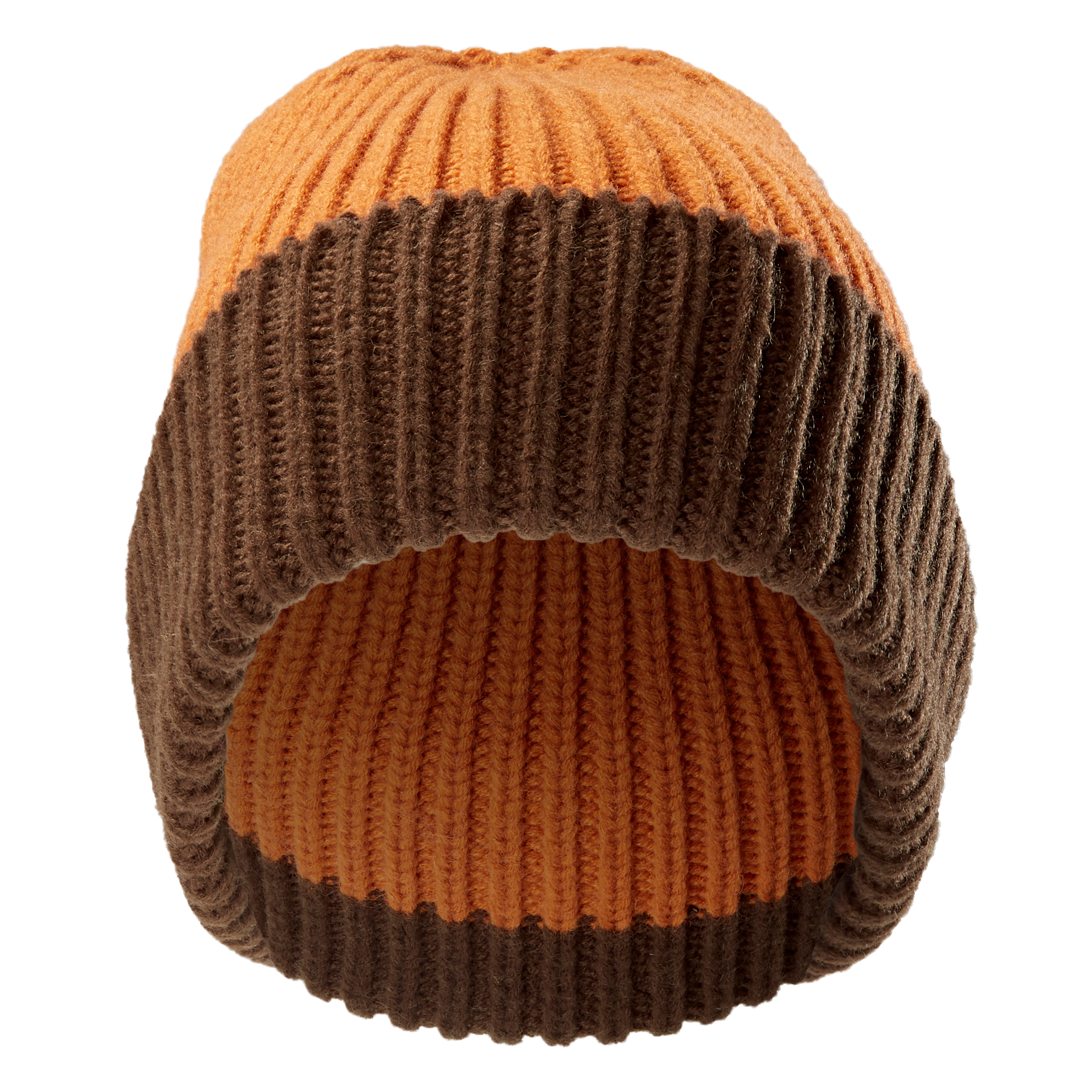 Frencis Braun & Orangenfarbenes Montagna Beanie - 6