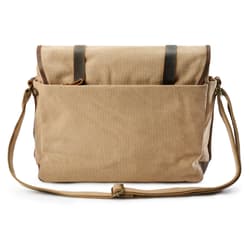 Borsa Messenger In Tela Vintage Unisex - Ideale Per Tablet 7.9", Lavoro E Scuola - Nero/Kaki - Foto 2