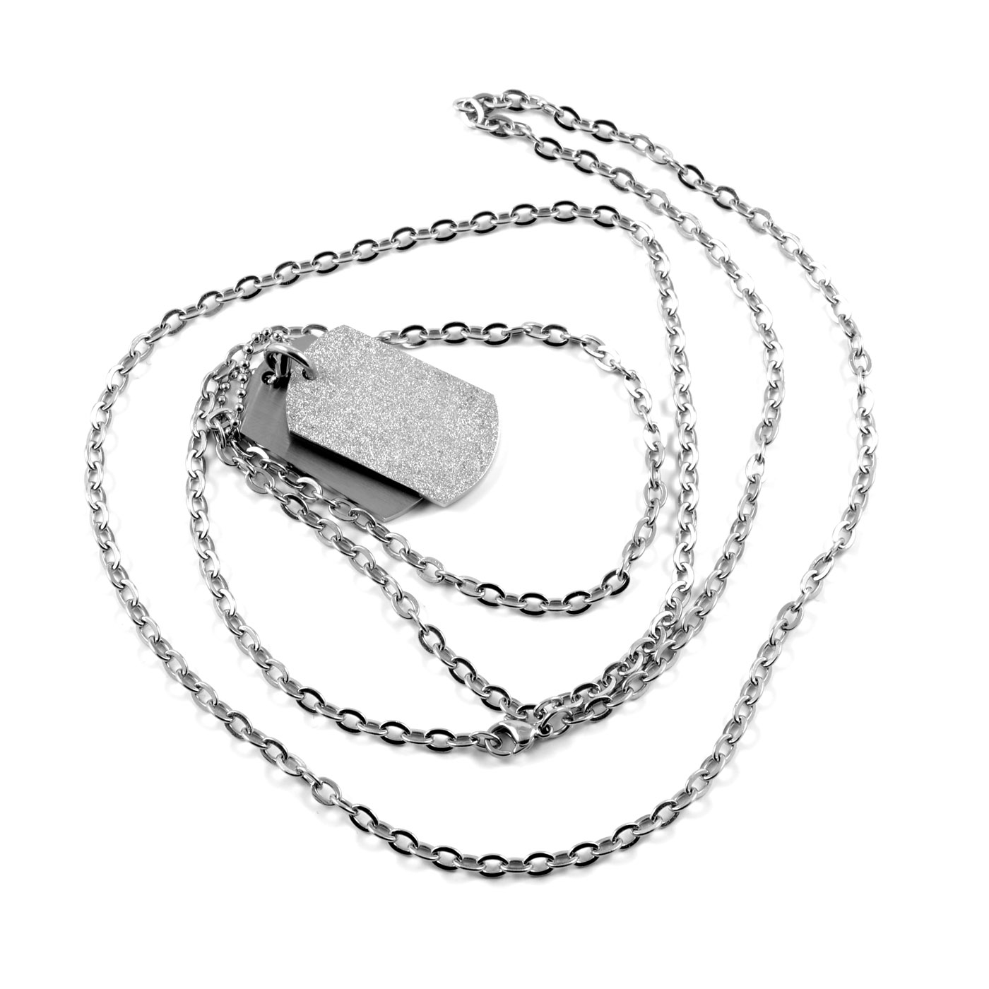 Dual Steel Dog Tag Necklace In stock! Fort Tempus