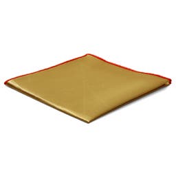 Basic Shiny Gold Pocket Square