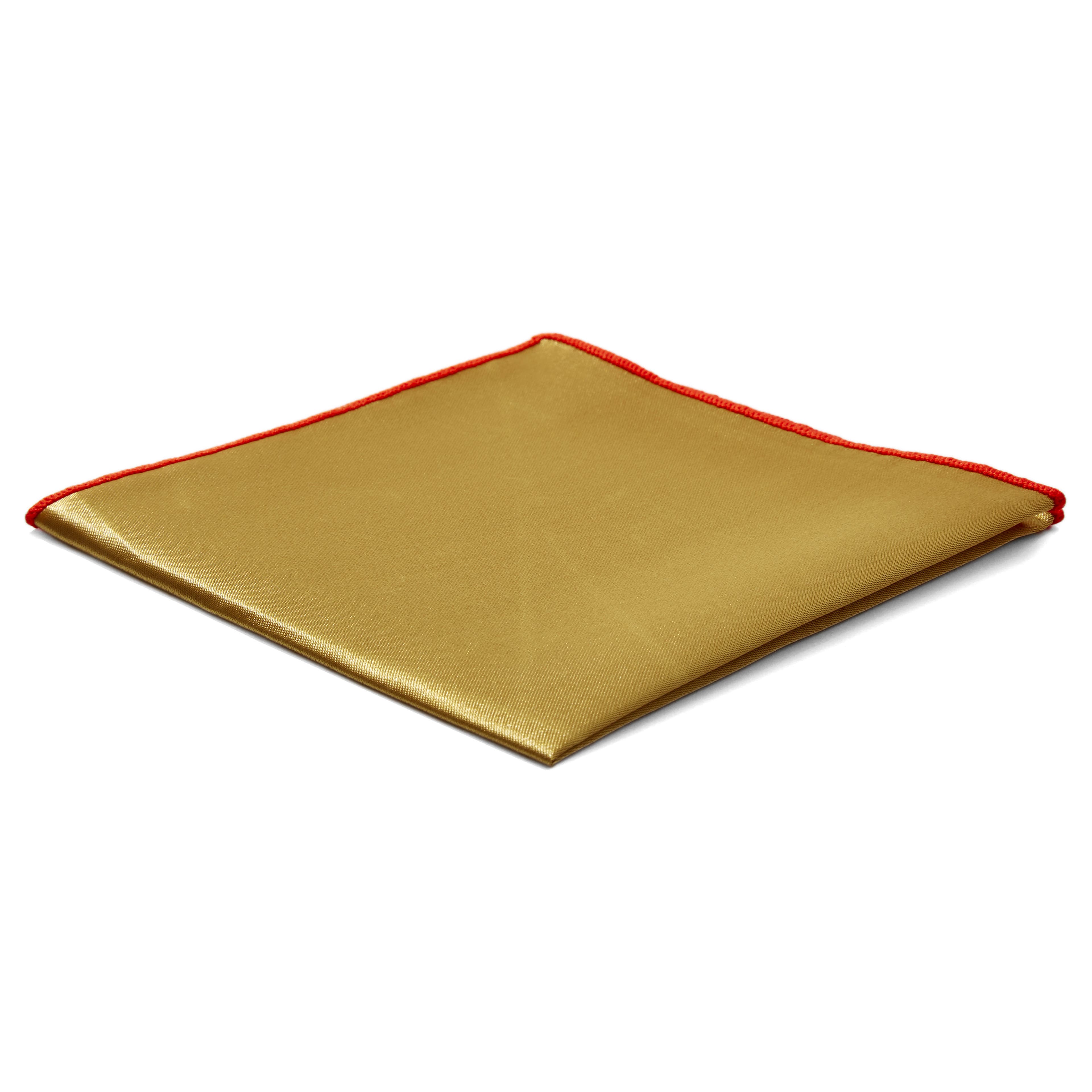 Χρυσαφί Γυαλιστερό Τετράγωνο Μαντήλι Τσέπης Shiny Gold Basic