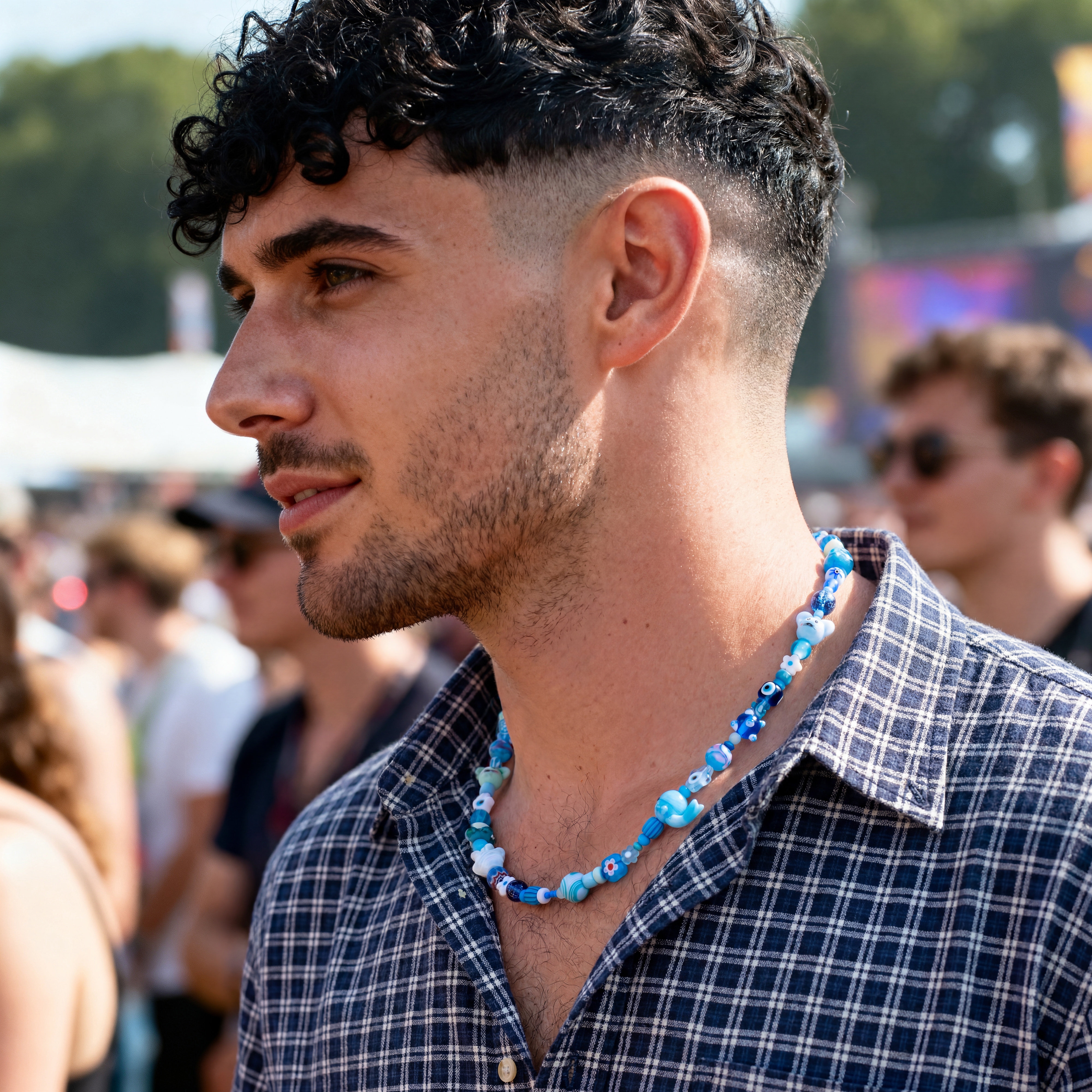 Pearlmania | Collar azul Ocean Daze - 5