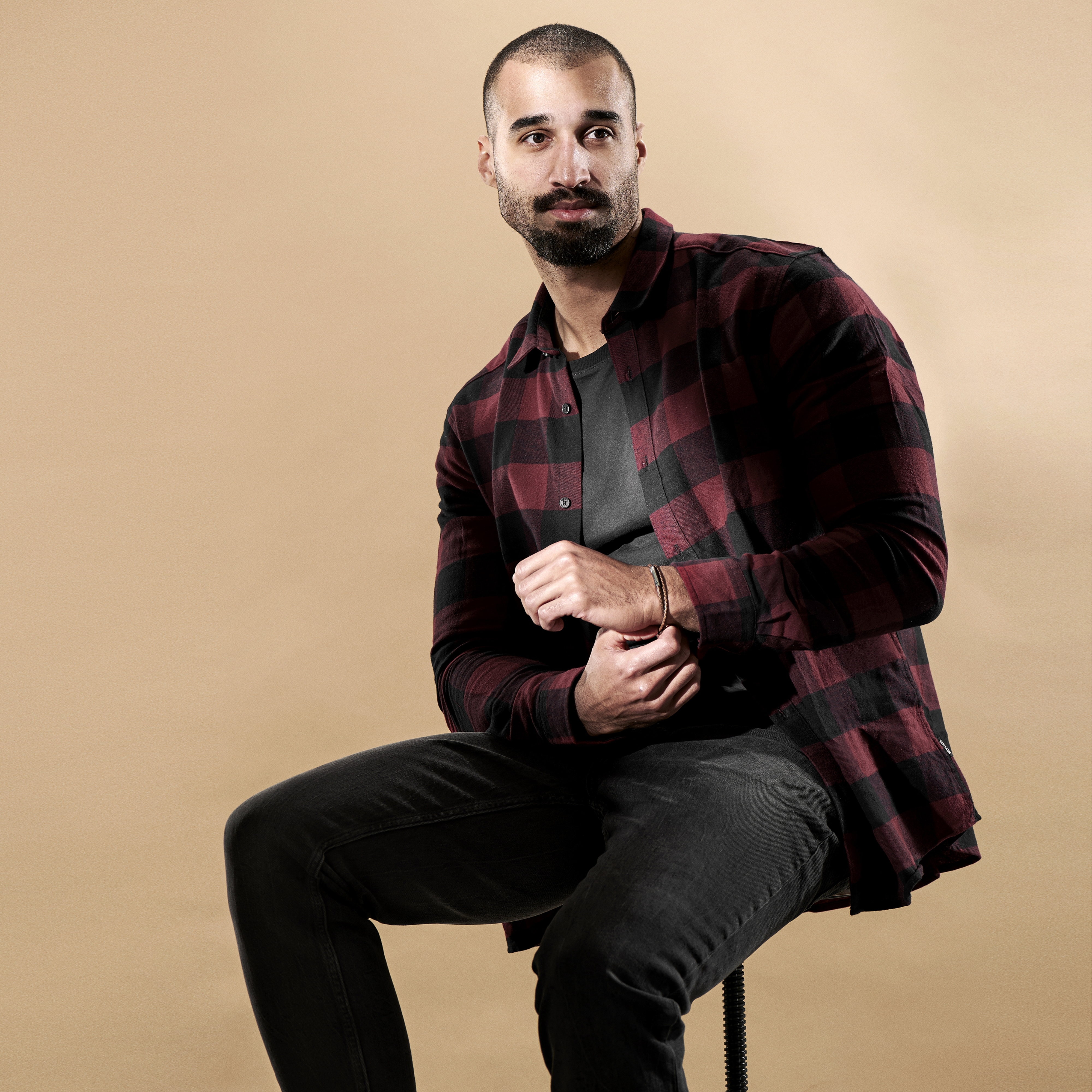 Pulsera de envoltura de cuero vintage 3 mm Collins - 4