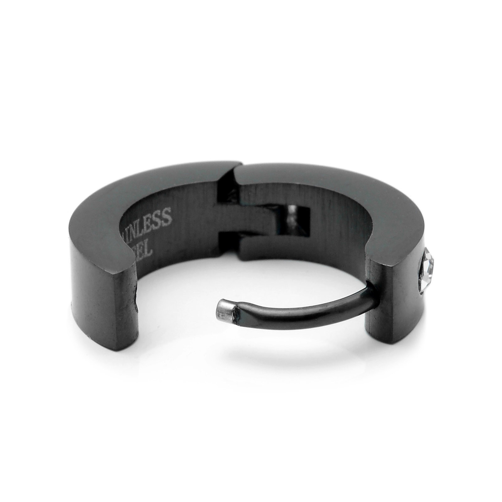 Svart Örhänge med Zirkon - 3