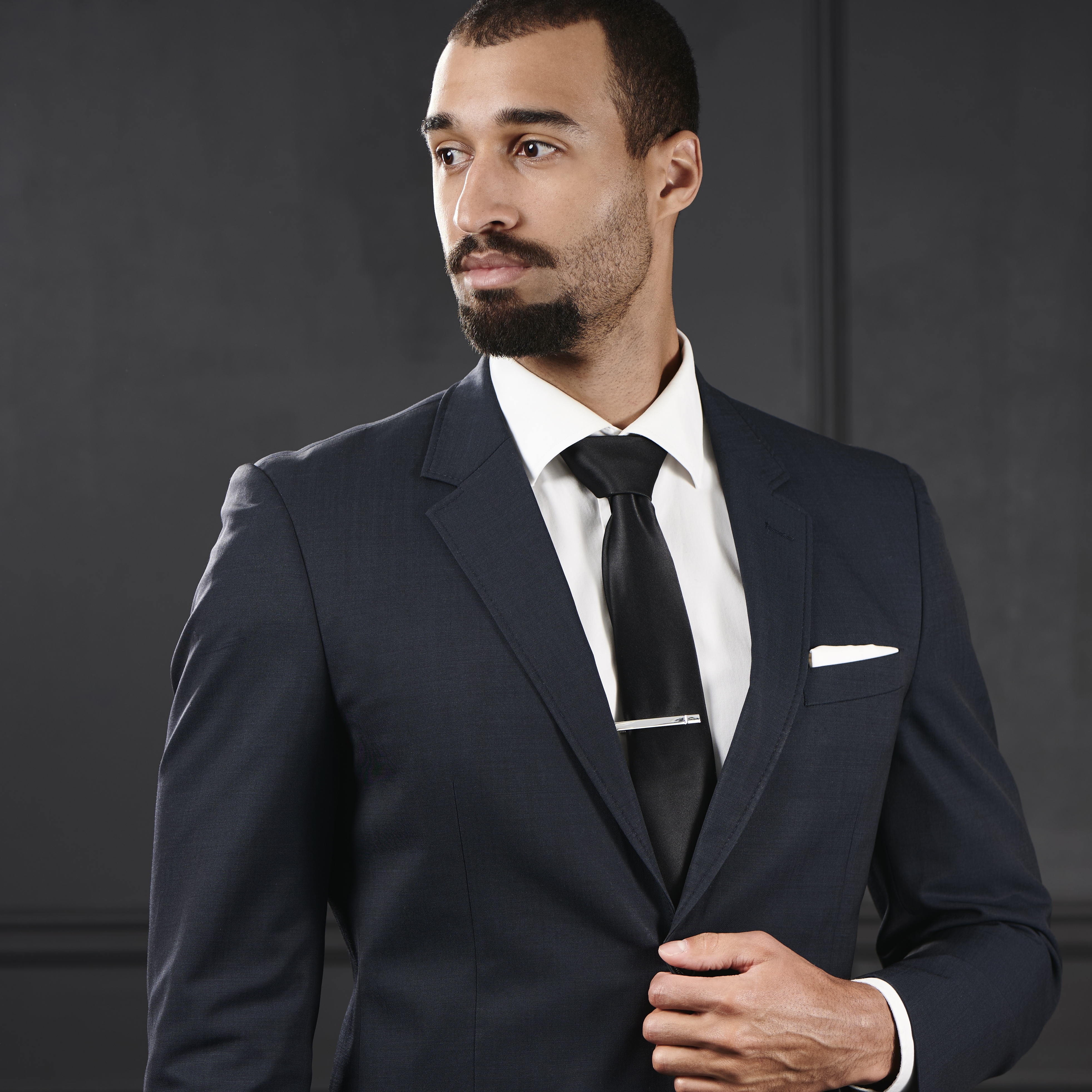 925s Silver Single Groove Tie Clip - 6