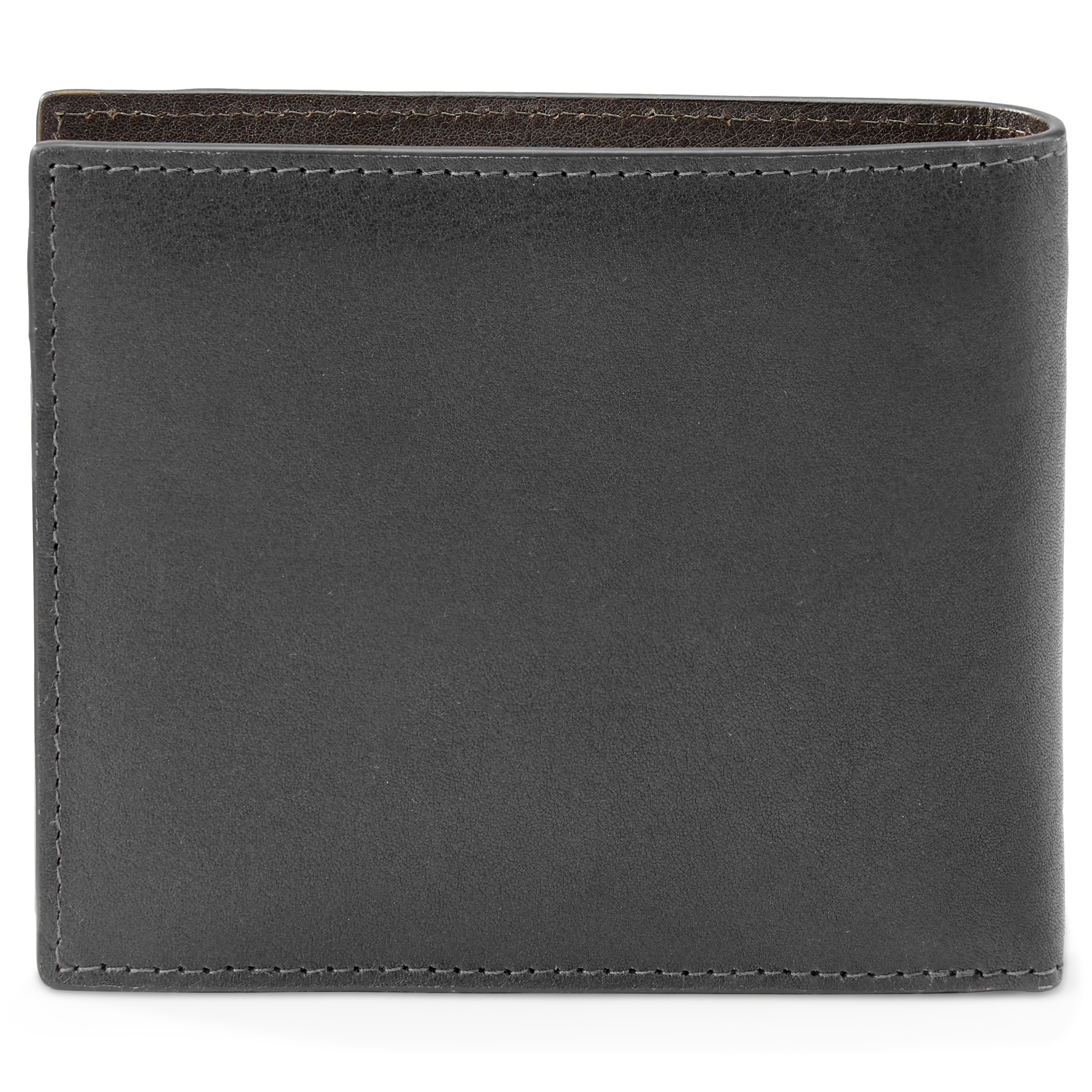 Lincoln Black & Dark-Brown Leather RFID-Blocking Wallet & Card Holder - 3