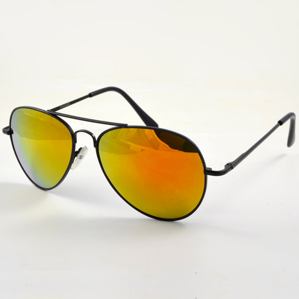 Sorte/Orange Aviator Solbriller - 1