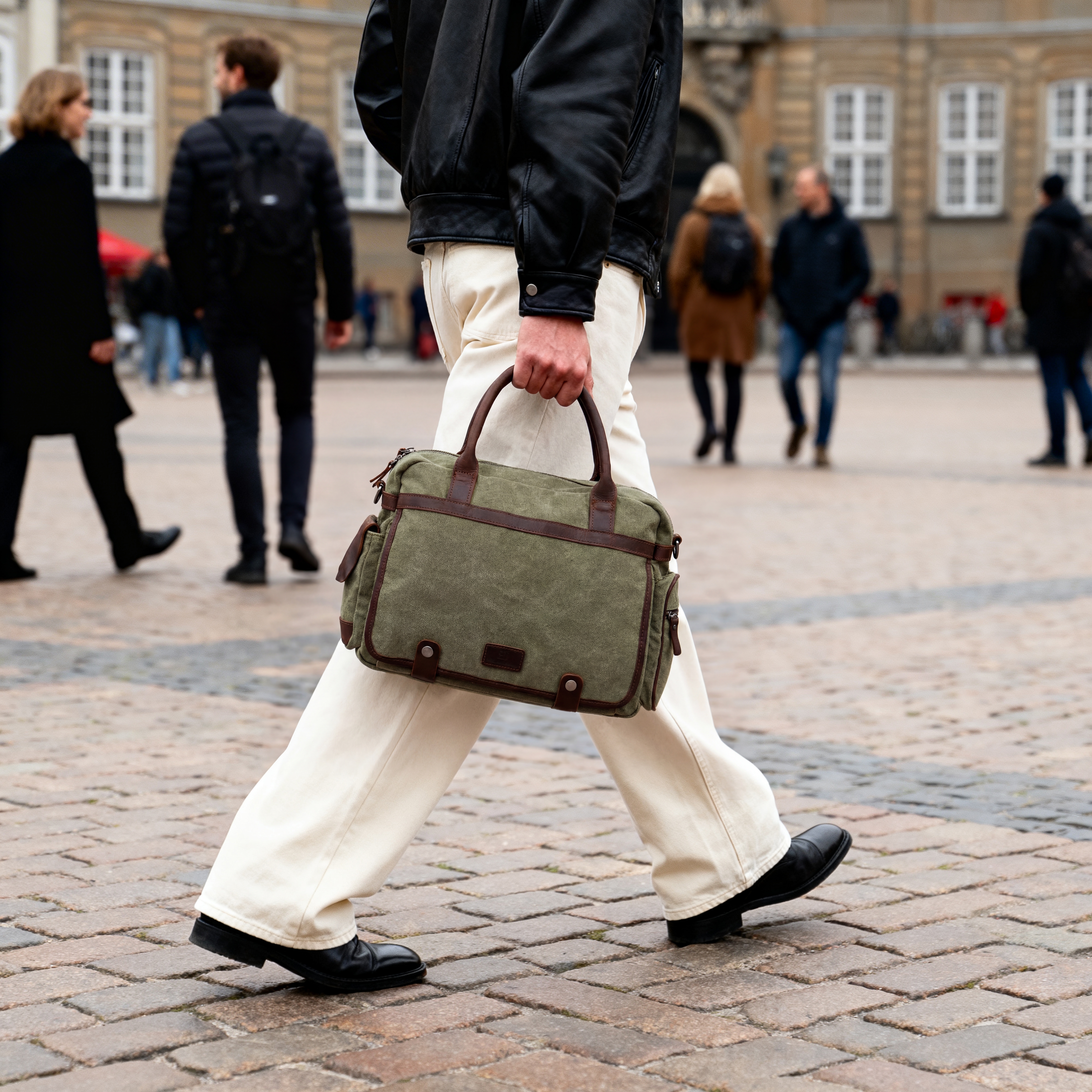 Sigurd Groene & Bruine Laptoptas - 3