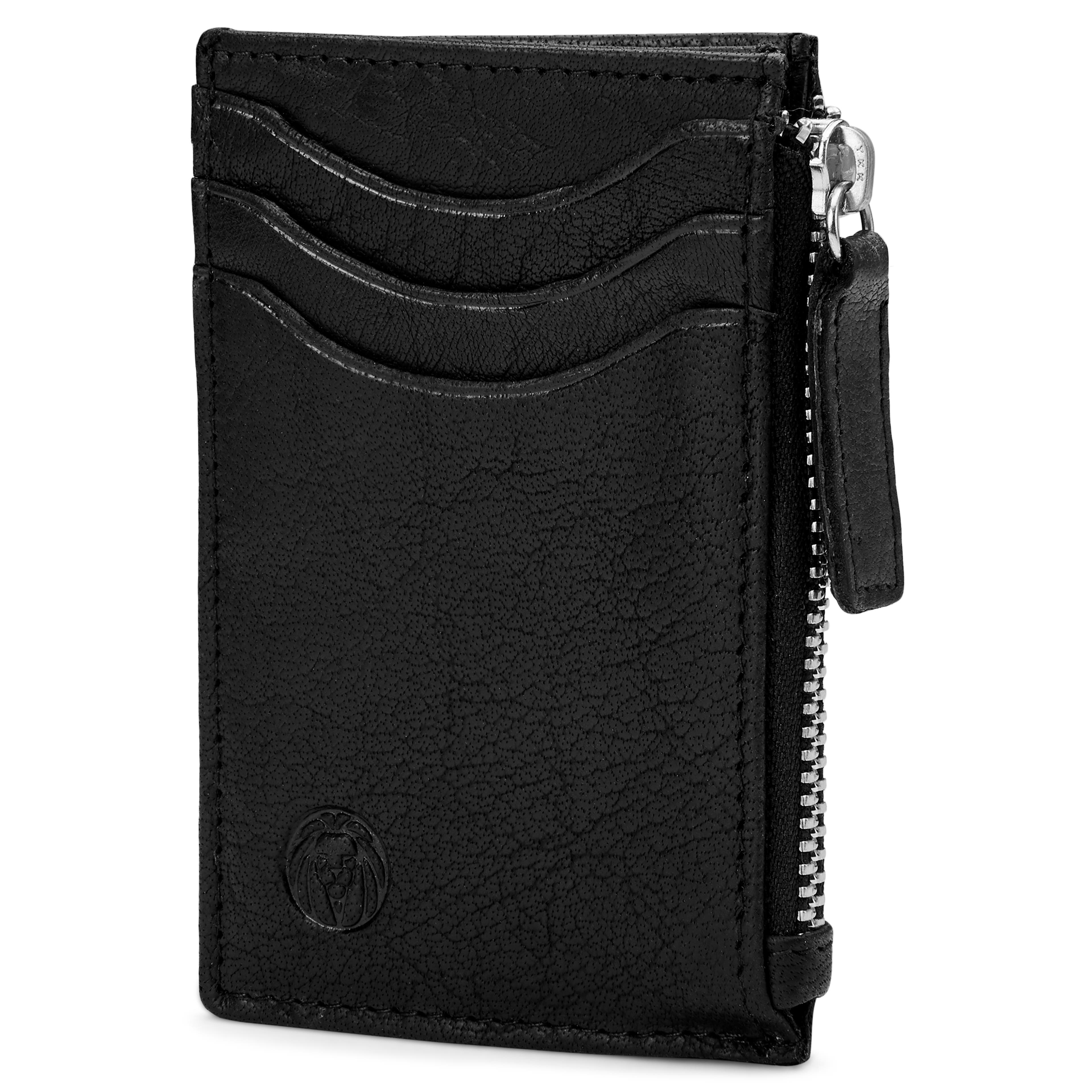 Montreal | Black Leather Zip Card holder