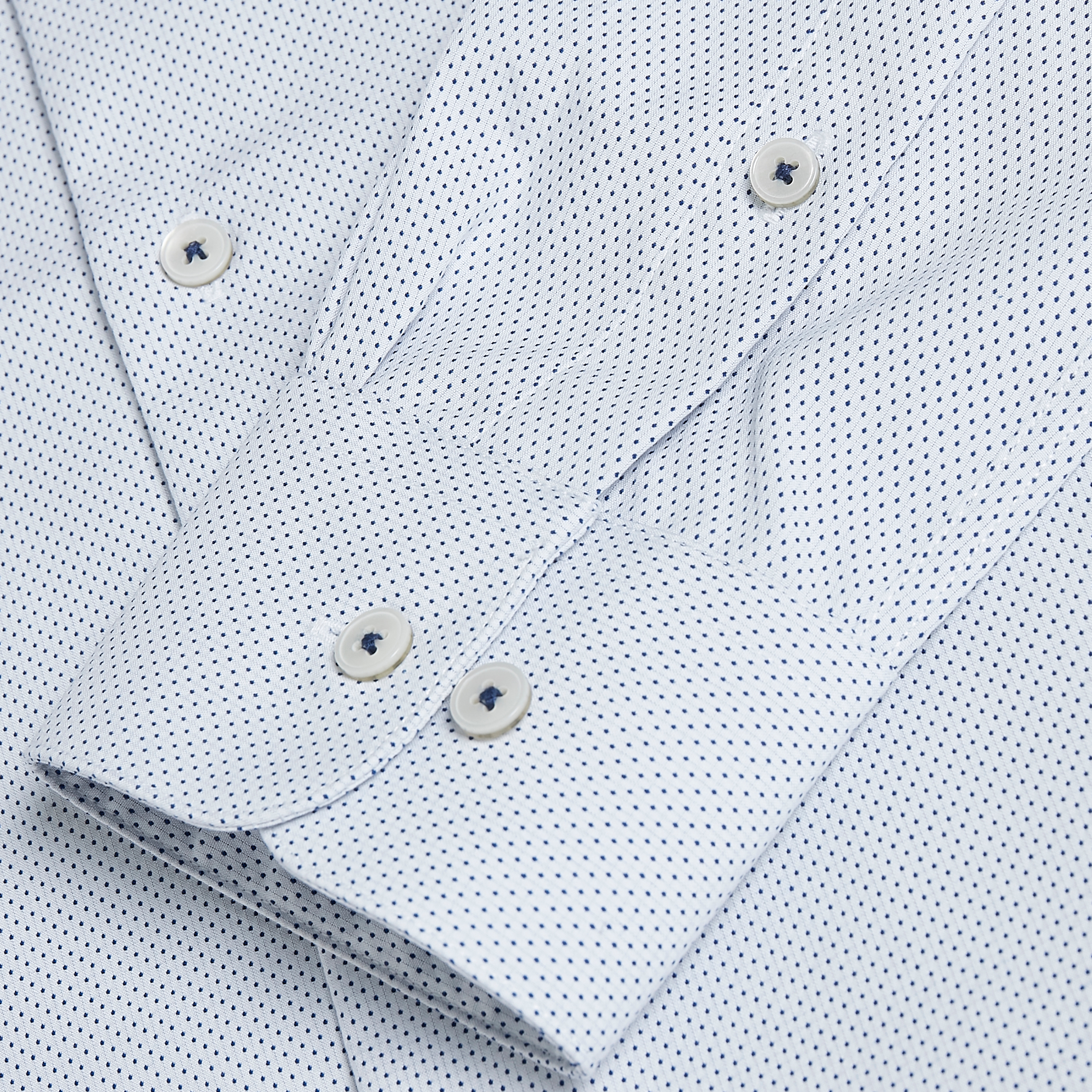 Marc Wit Gestippeld Overhemd - 4