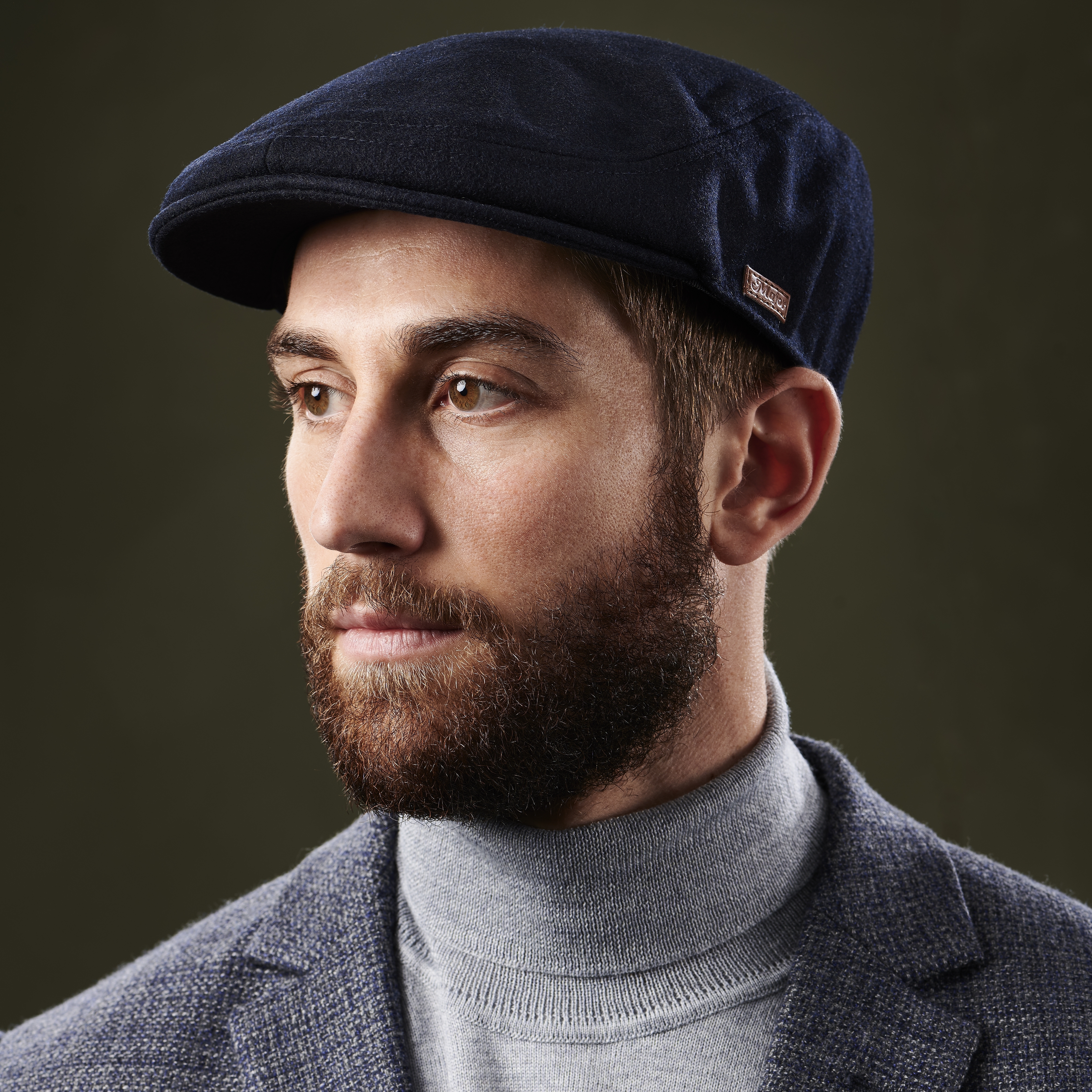 Blå Kasket i Uld & Polyester - 5