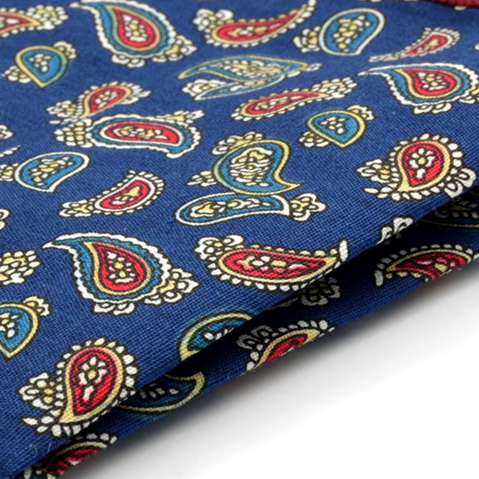 Tummansininen Paisley Taskuliina - 2