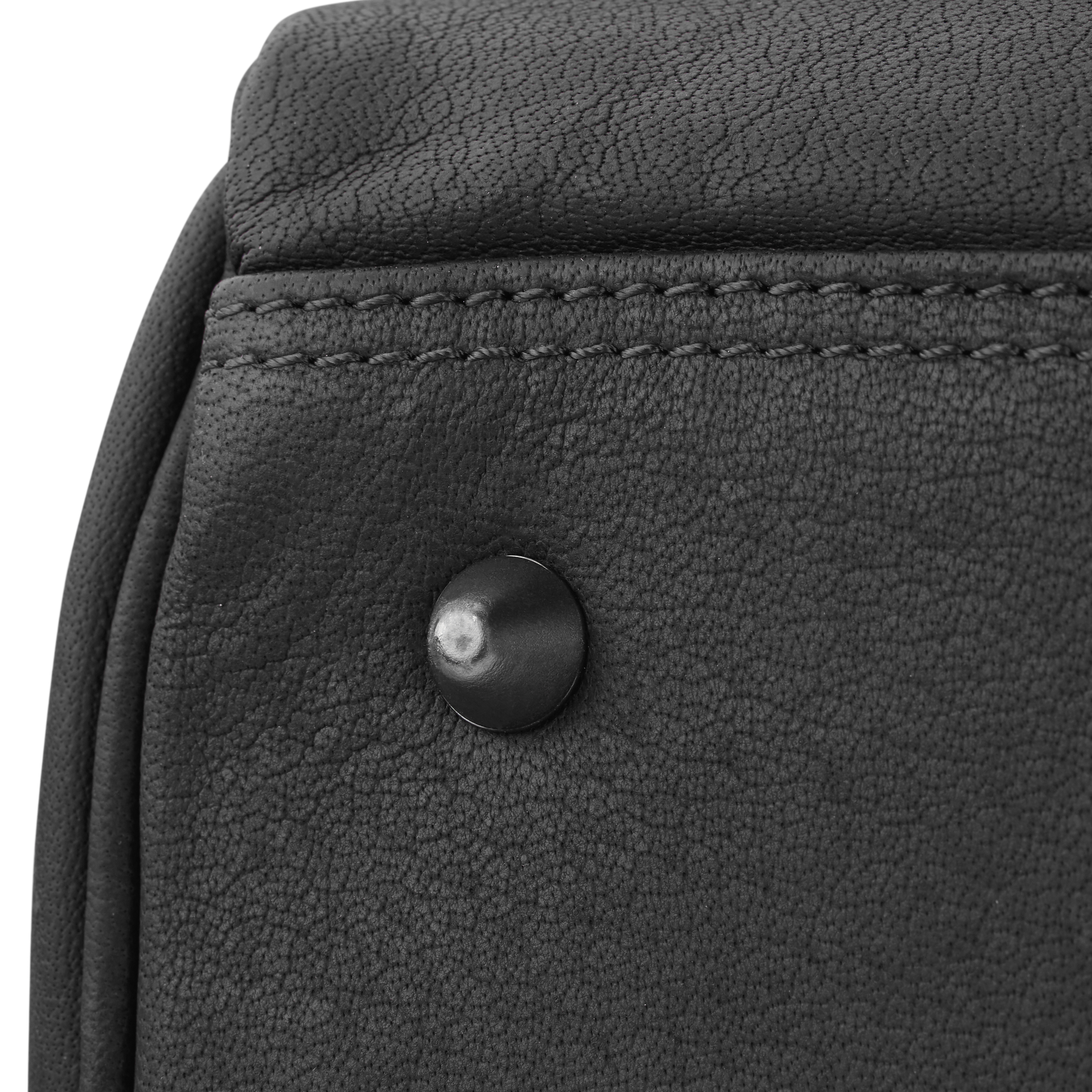 Oxford Classic Black Weekender Leather Bag - 9