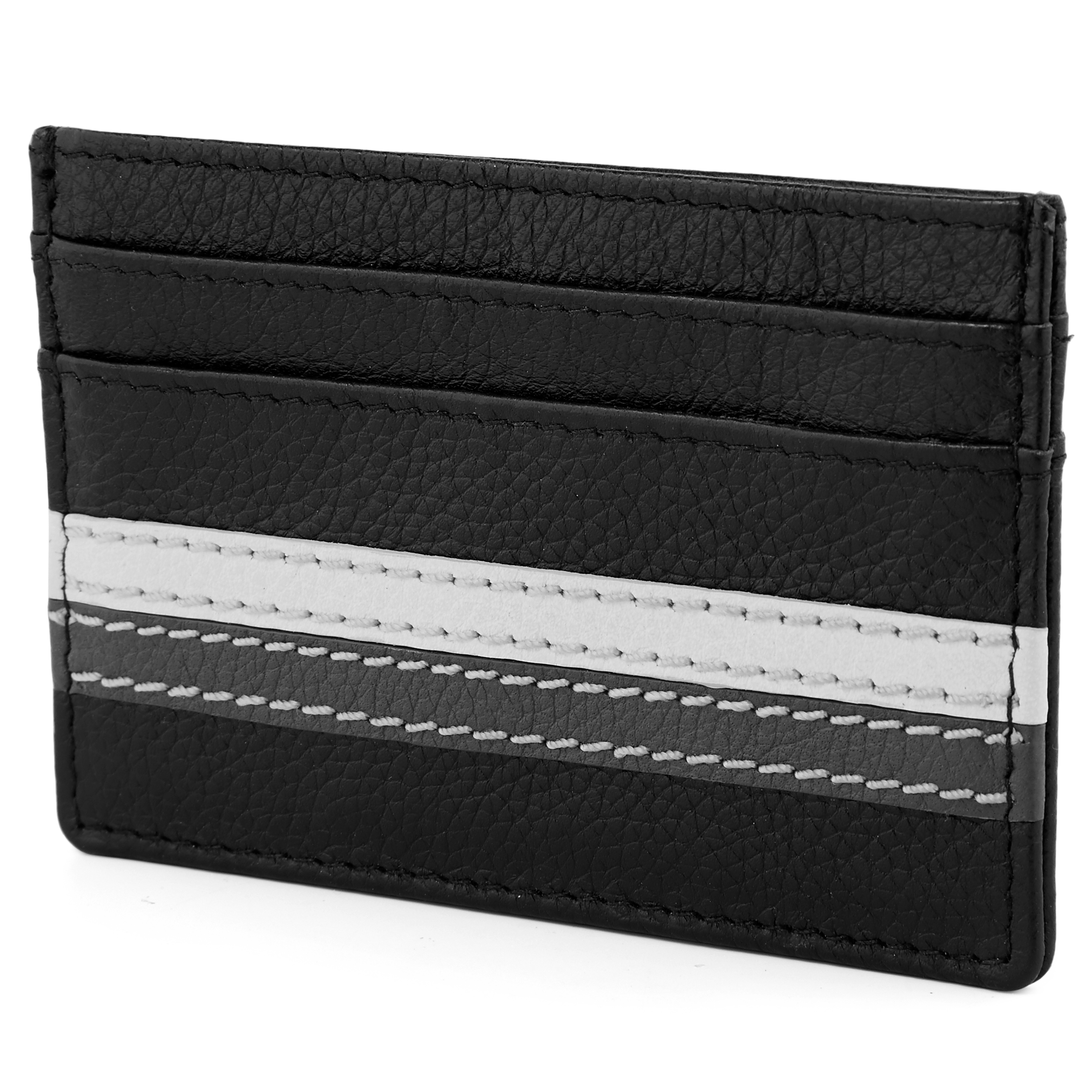Larry | Black Leather RFID Card Holder - 1