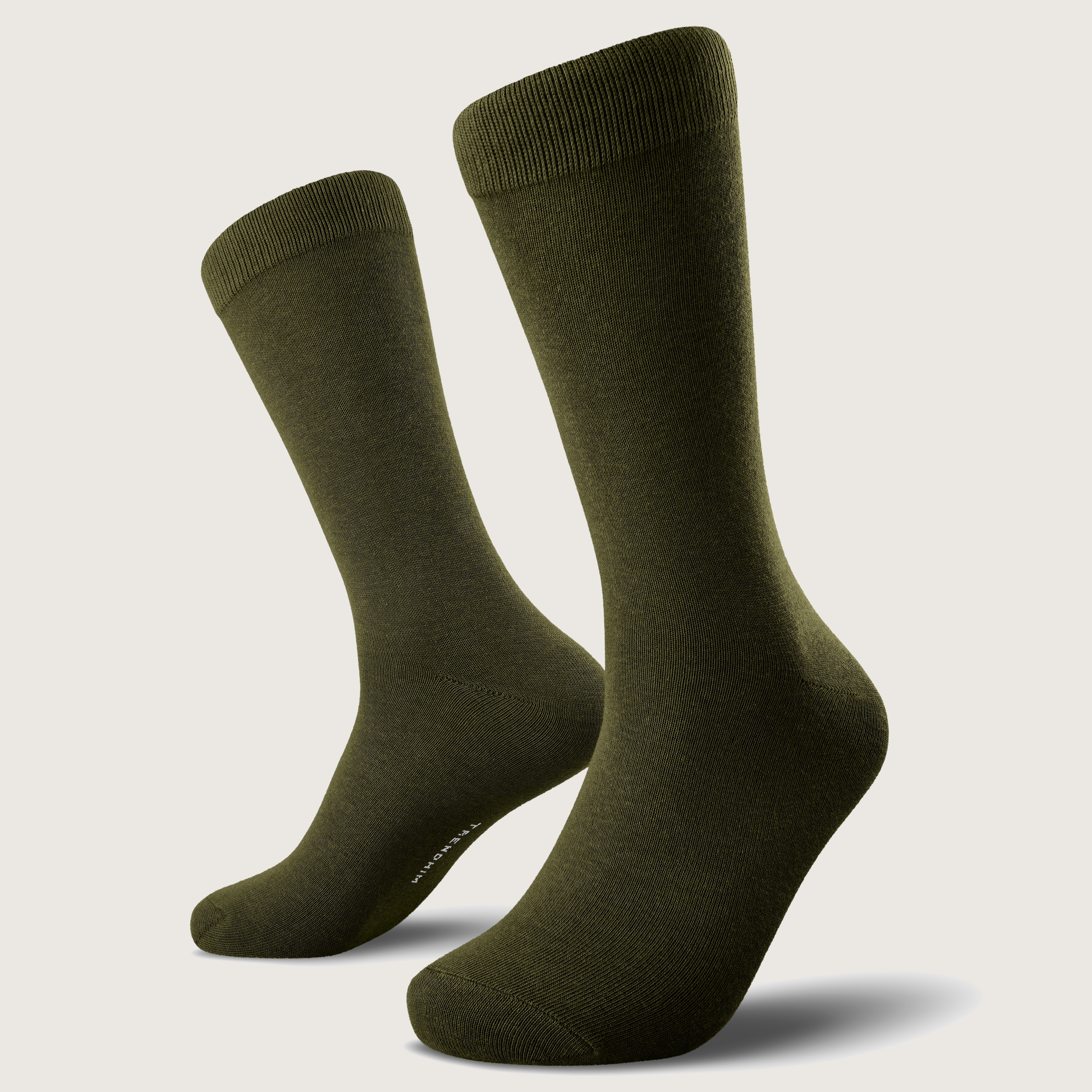 green emerald velvet dress Olive Cotton Over the Calf Dress Socks main image 0