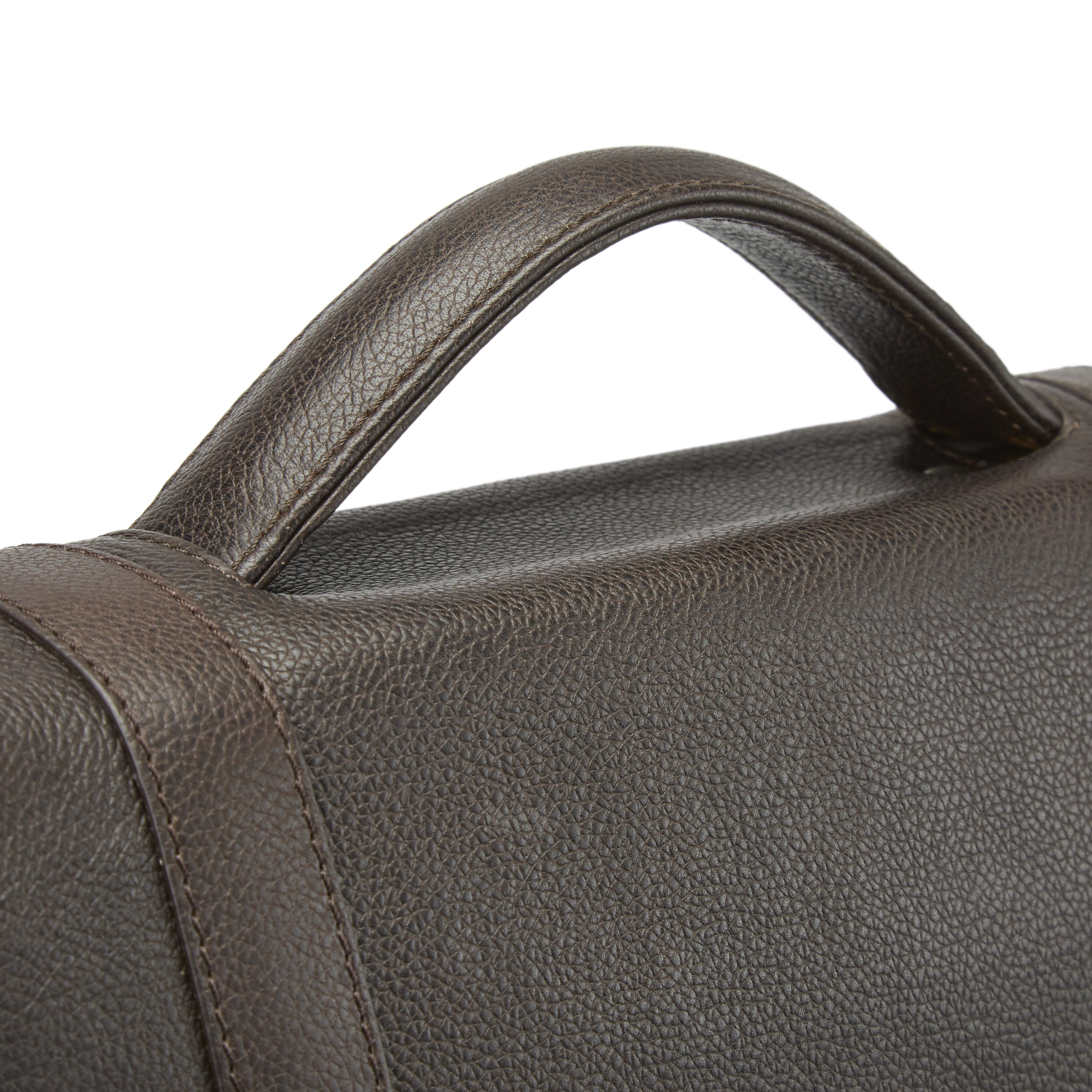 Sam Dunkelbraune Leder Messenger Tasche - 10