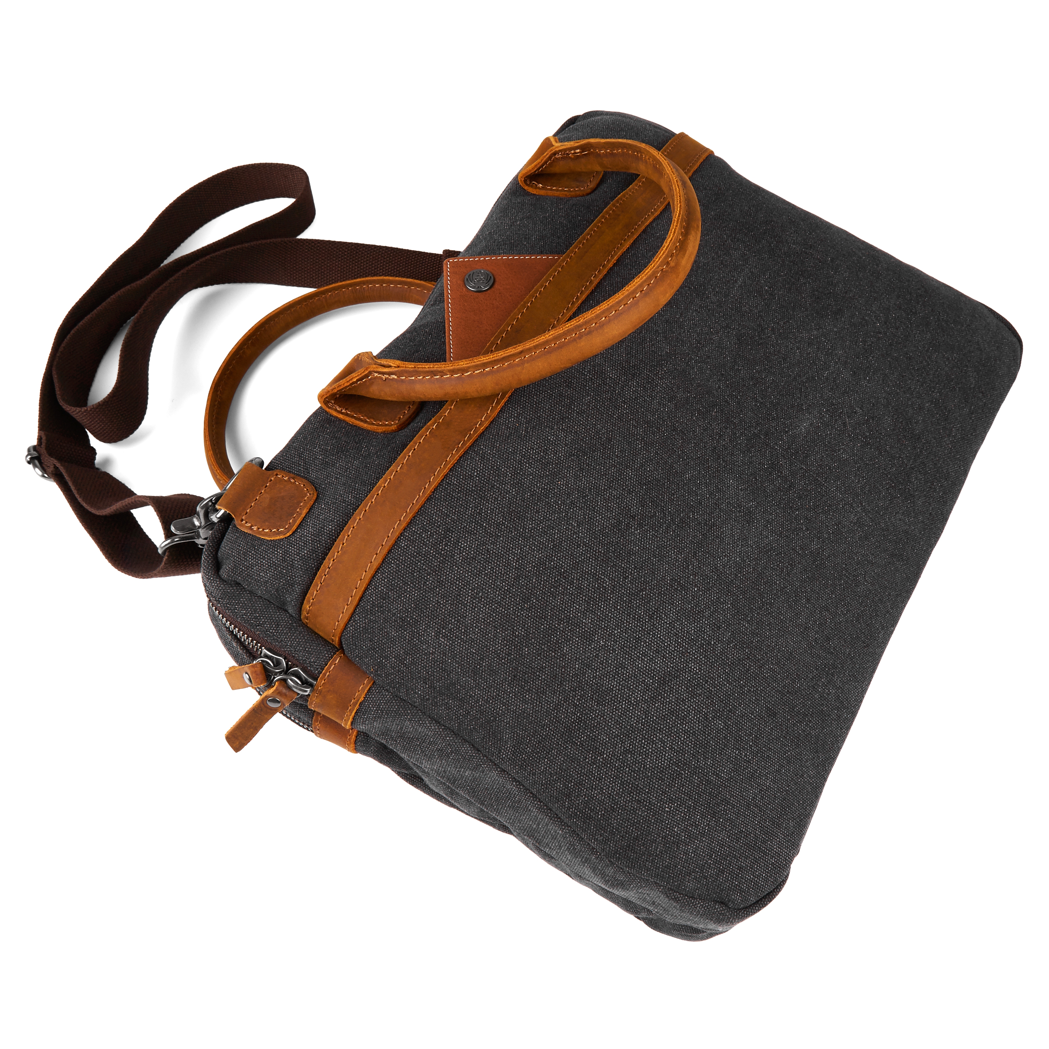 Shane Grey & Tan Laptop Bag - 6