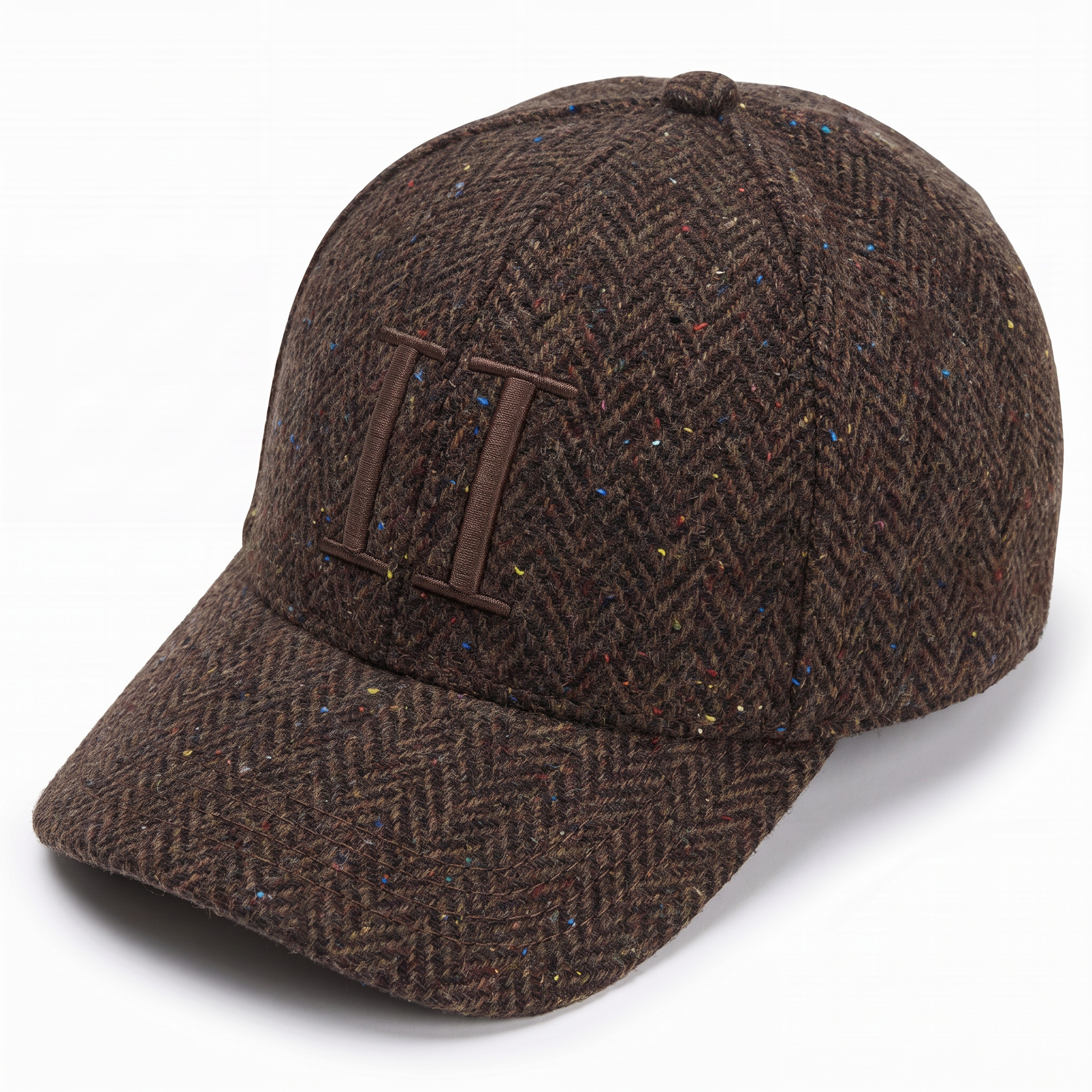 Les Deux | Molé Brown Core Herringbone Baseball Cap