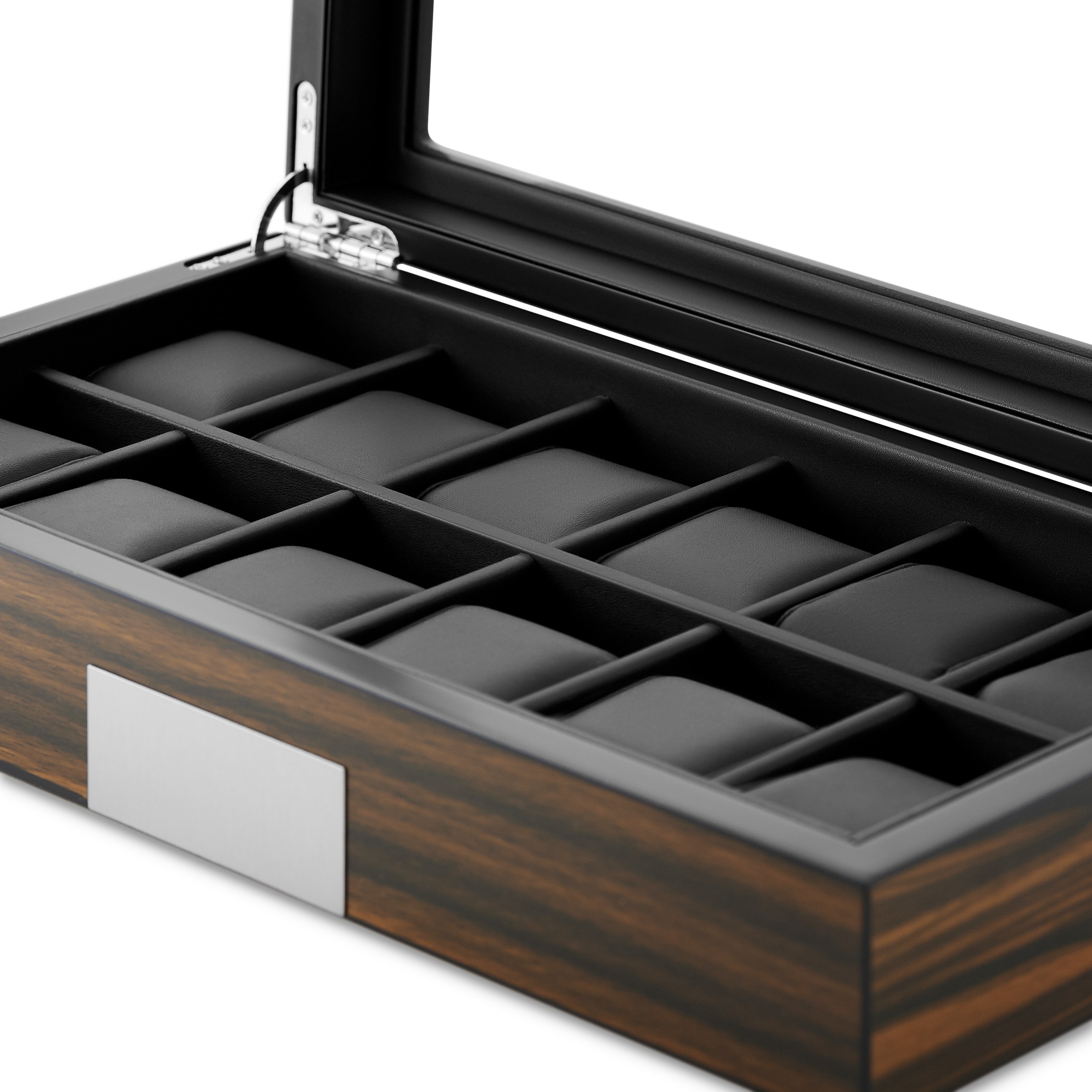 12 Watch Ebony Veneer Box - 5
