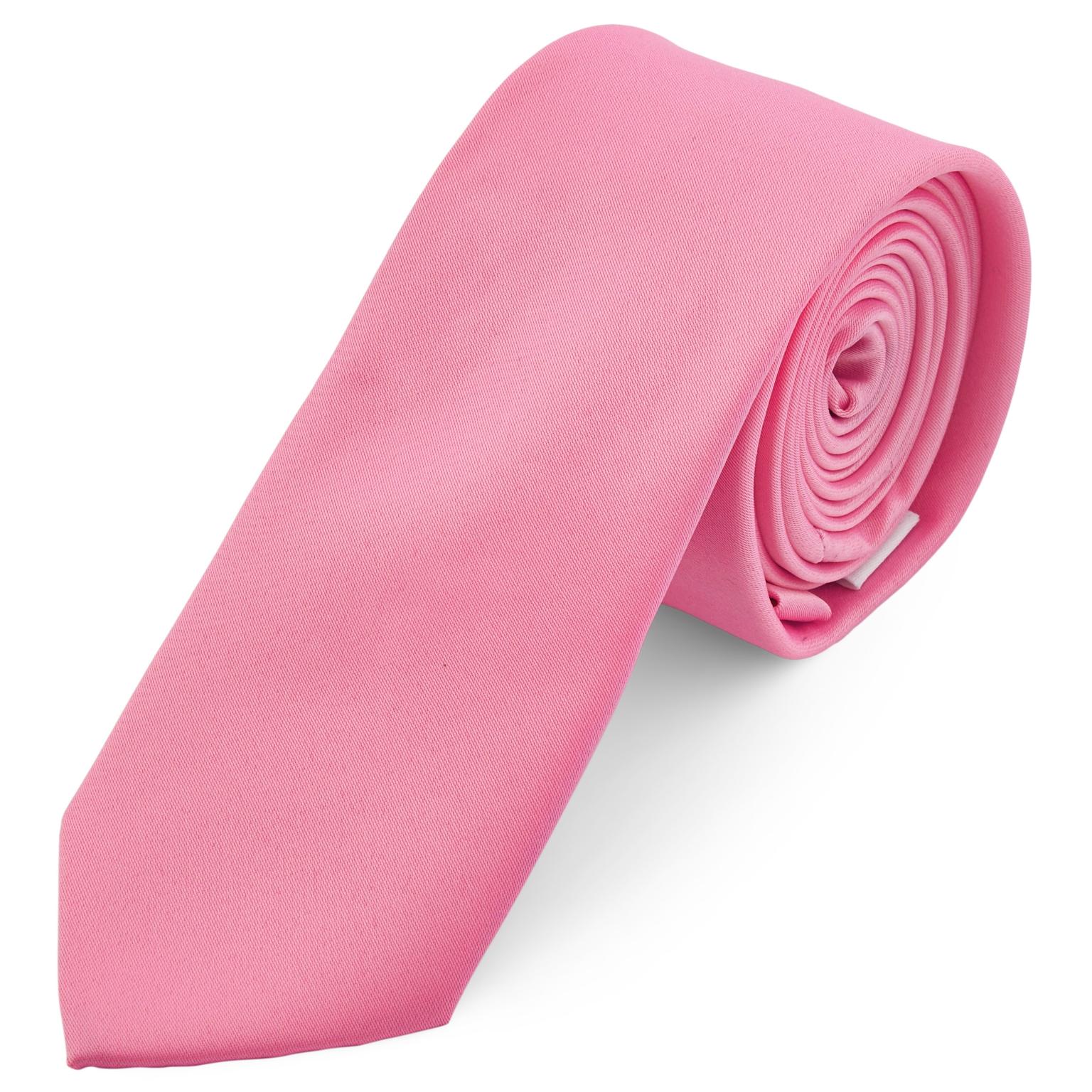 Screaming Light Pink 6cm Basic Tie Screaming Light Pink 6cm Basic Tie