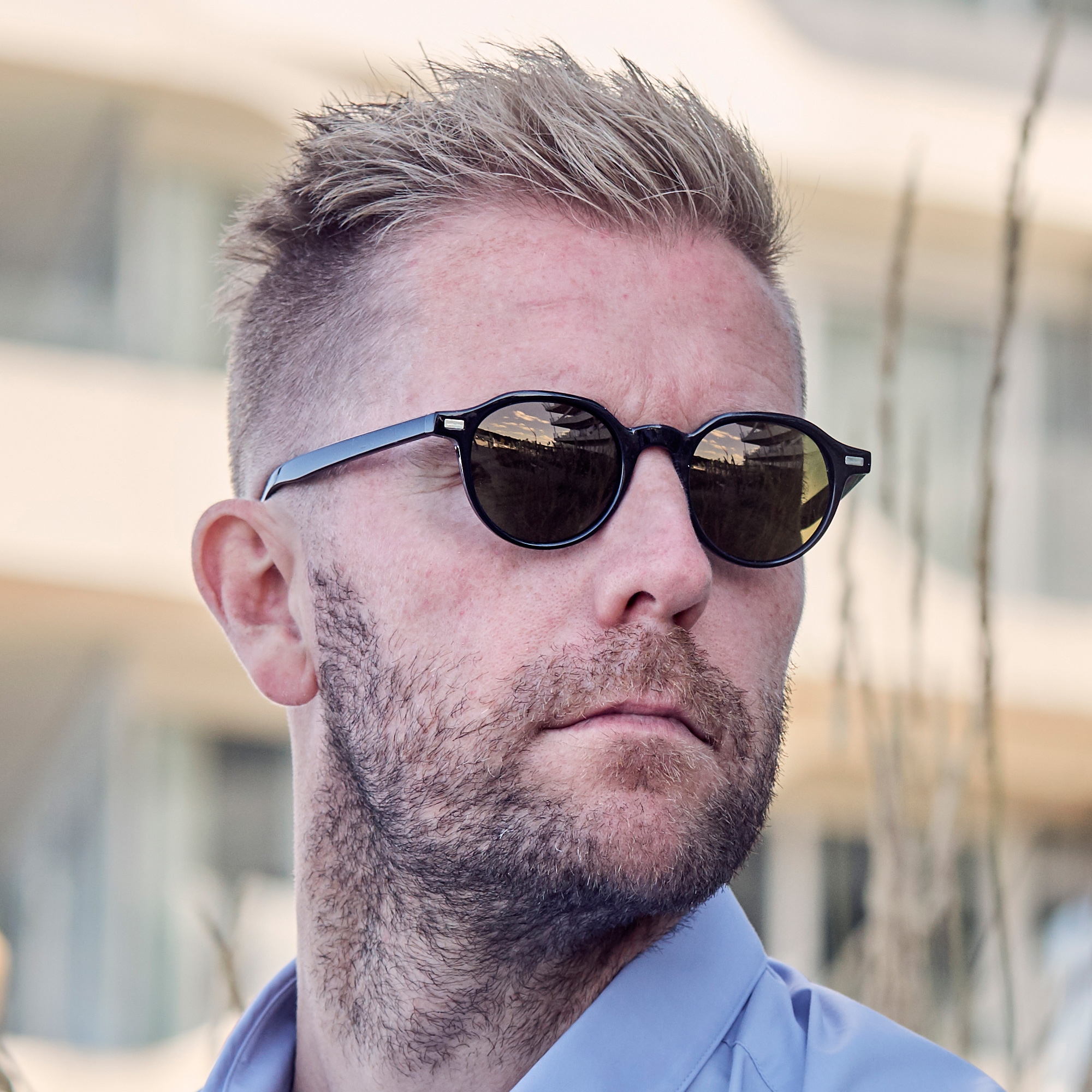 Gafas de sol negras y marrones Wade Wagner  - 7