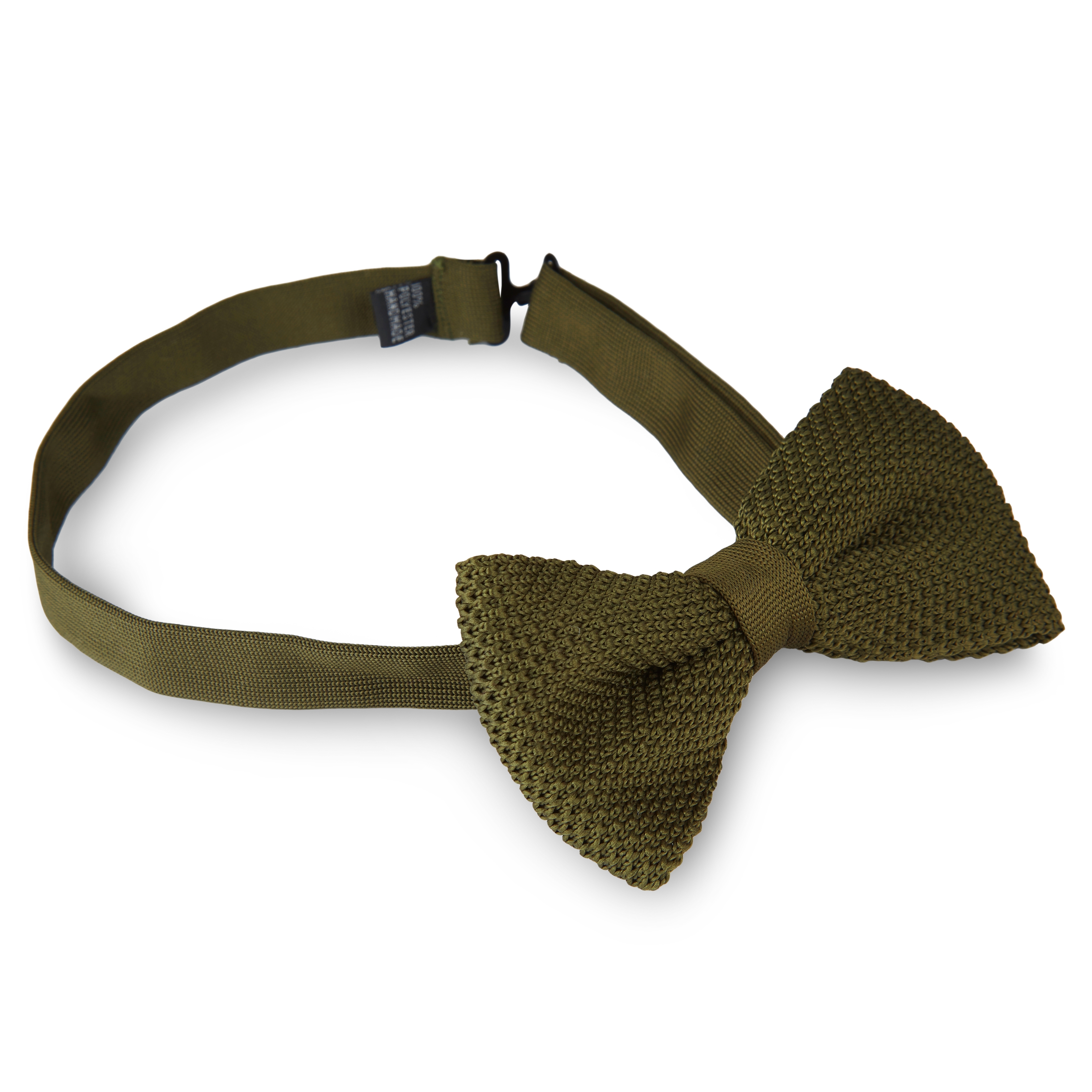 Ivy Green Knitted Pre-Tied Bow Tie - 2