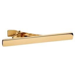 Classic 14k Gold-Plated 925s Silver Tie Clip