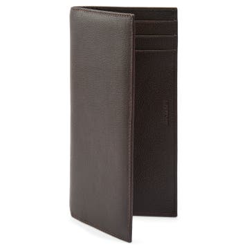 Lowe Mörkbrun RFID-blockerande Reseplånbok i Läder