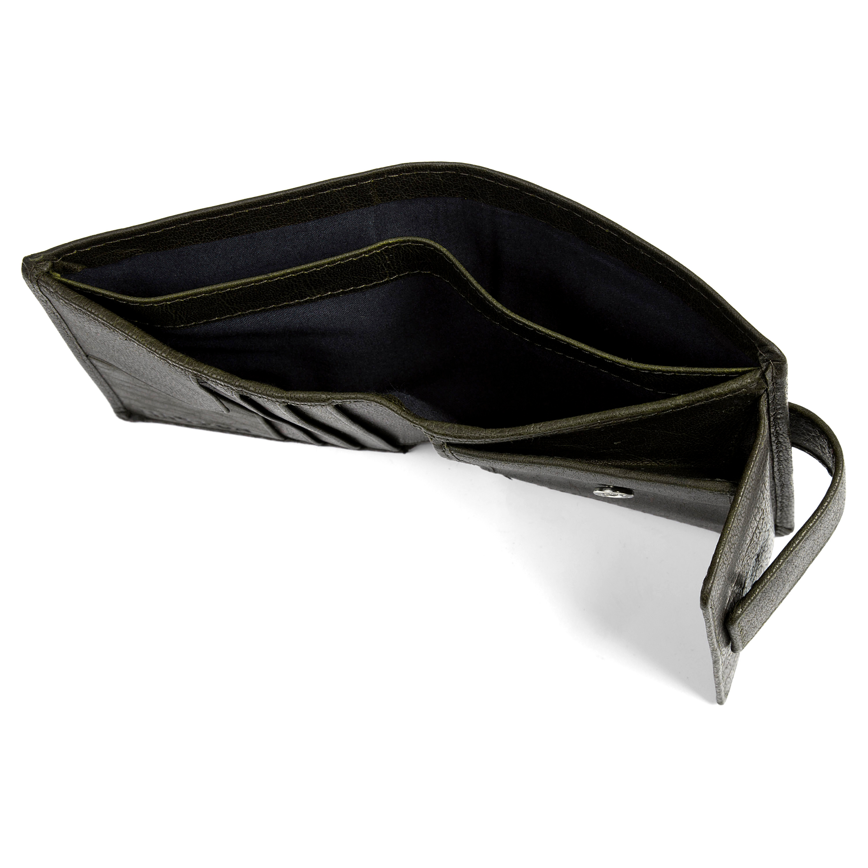 Montreal Compact Olive RFID Leather Wallet - 6