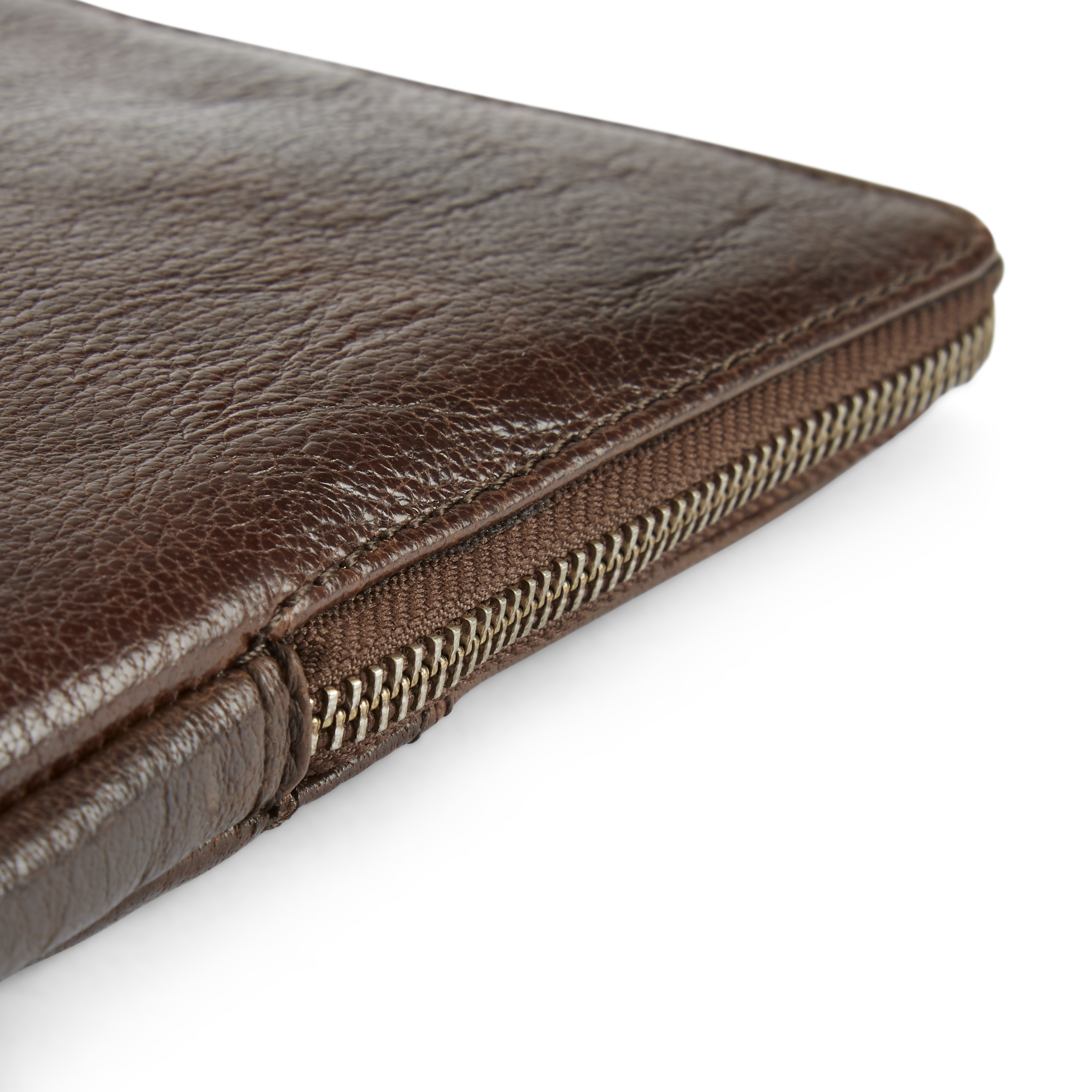 Custodia California compatta in pelle marrone per laptop - 7