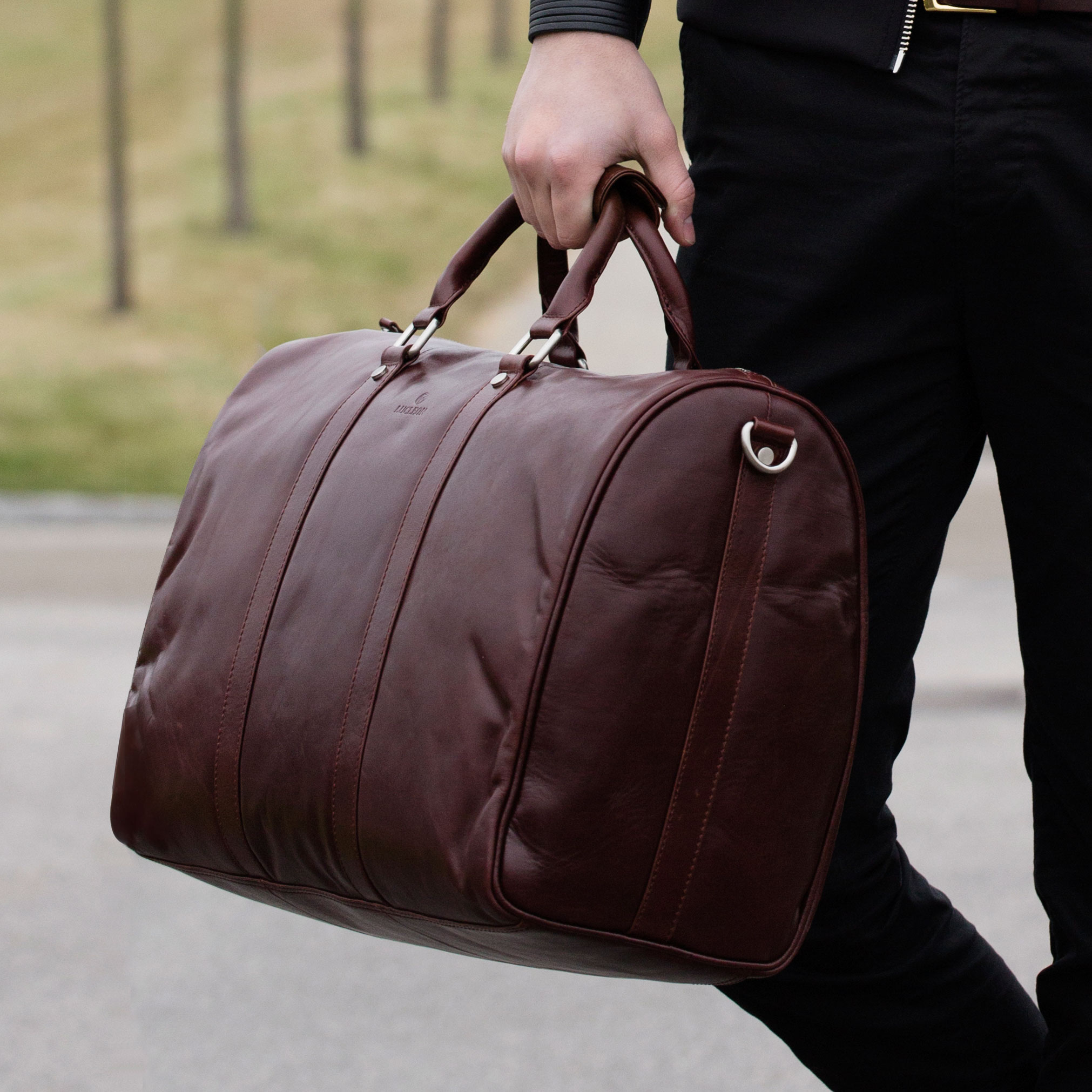 Brun Slank Jasper Bag - 15