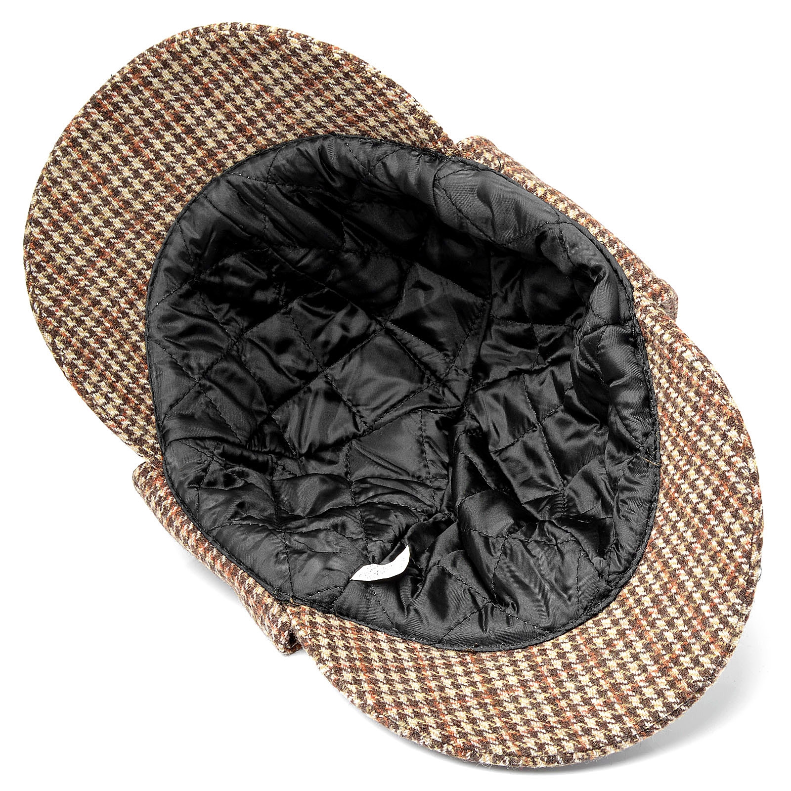 Gorra cervadora a cuadros marrón - 4