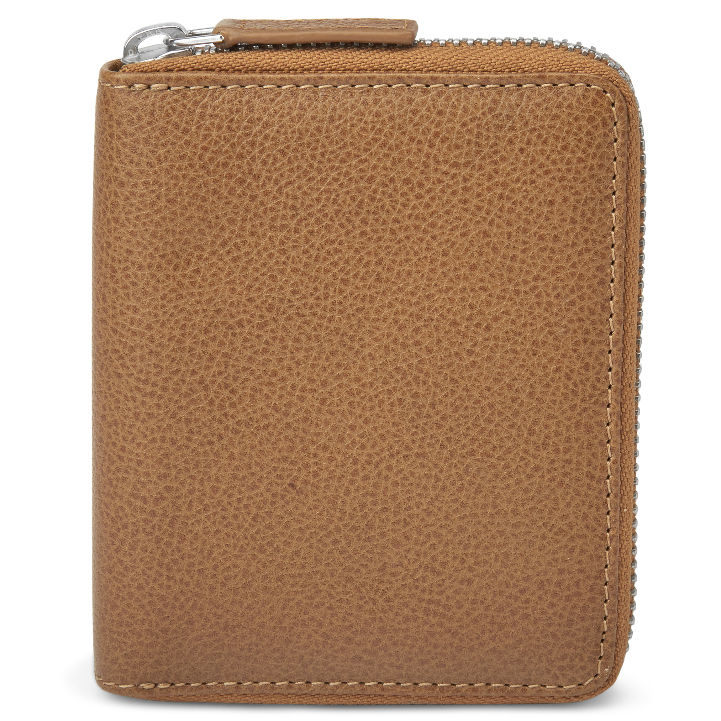 Mini Tan Leather RFID-Blocking Wallet - 10